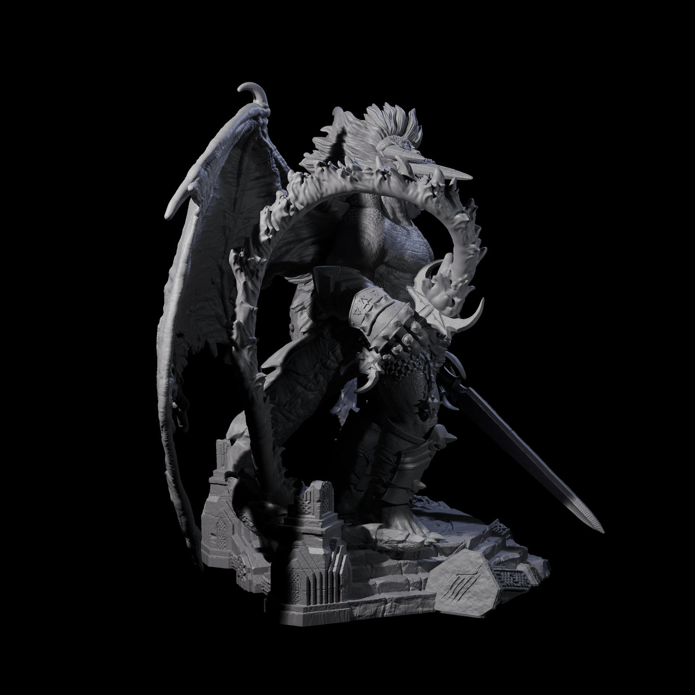 Diabolic Balor Miniature for Dungeons and Dragons, Pathfinder or other TTRPGs