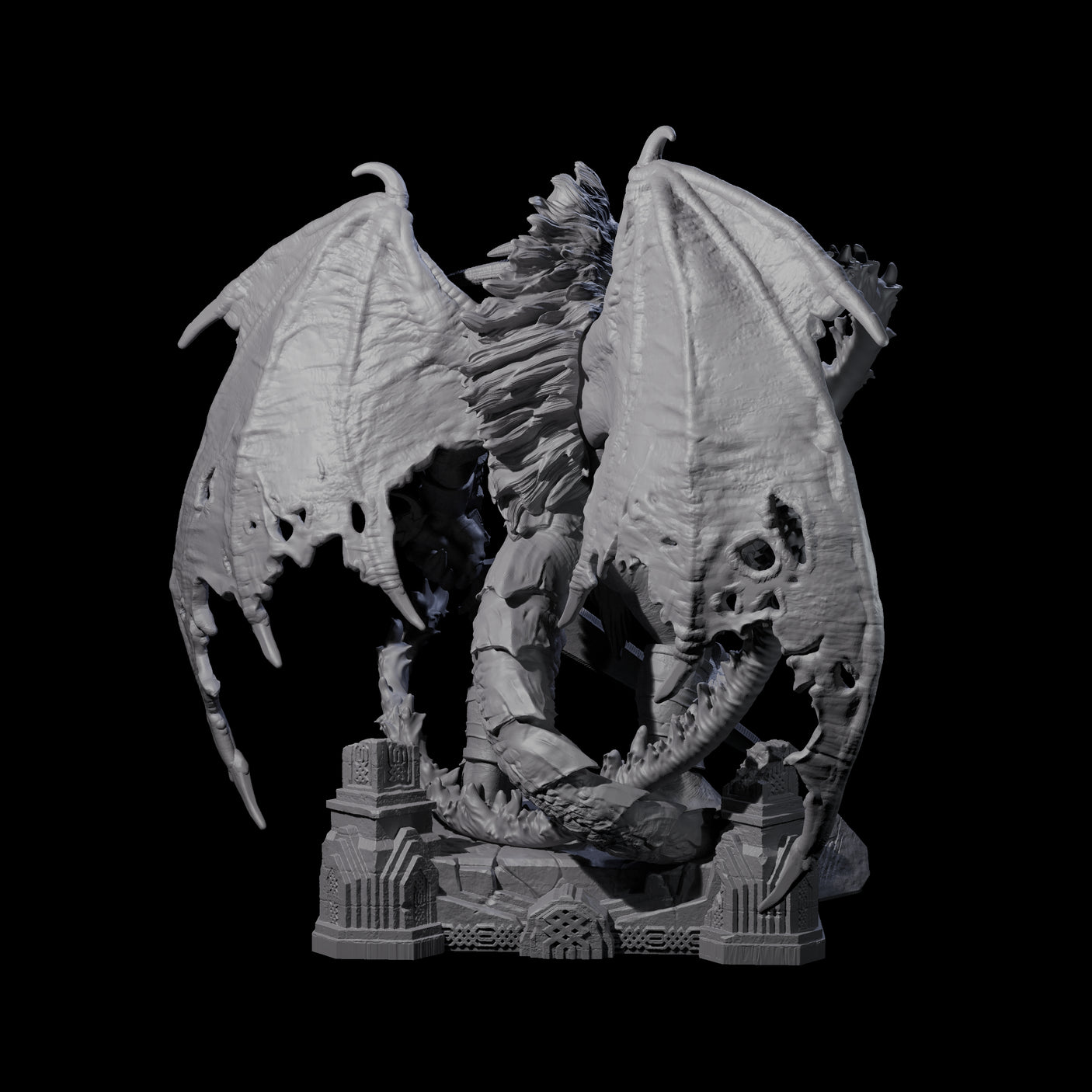 Diabolic Balor Miniature for Dungeons and Dragons, Pathfinder or other TTRPGs