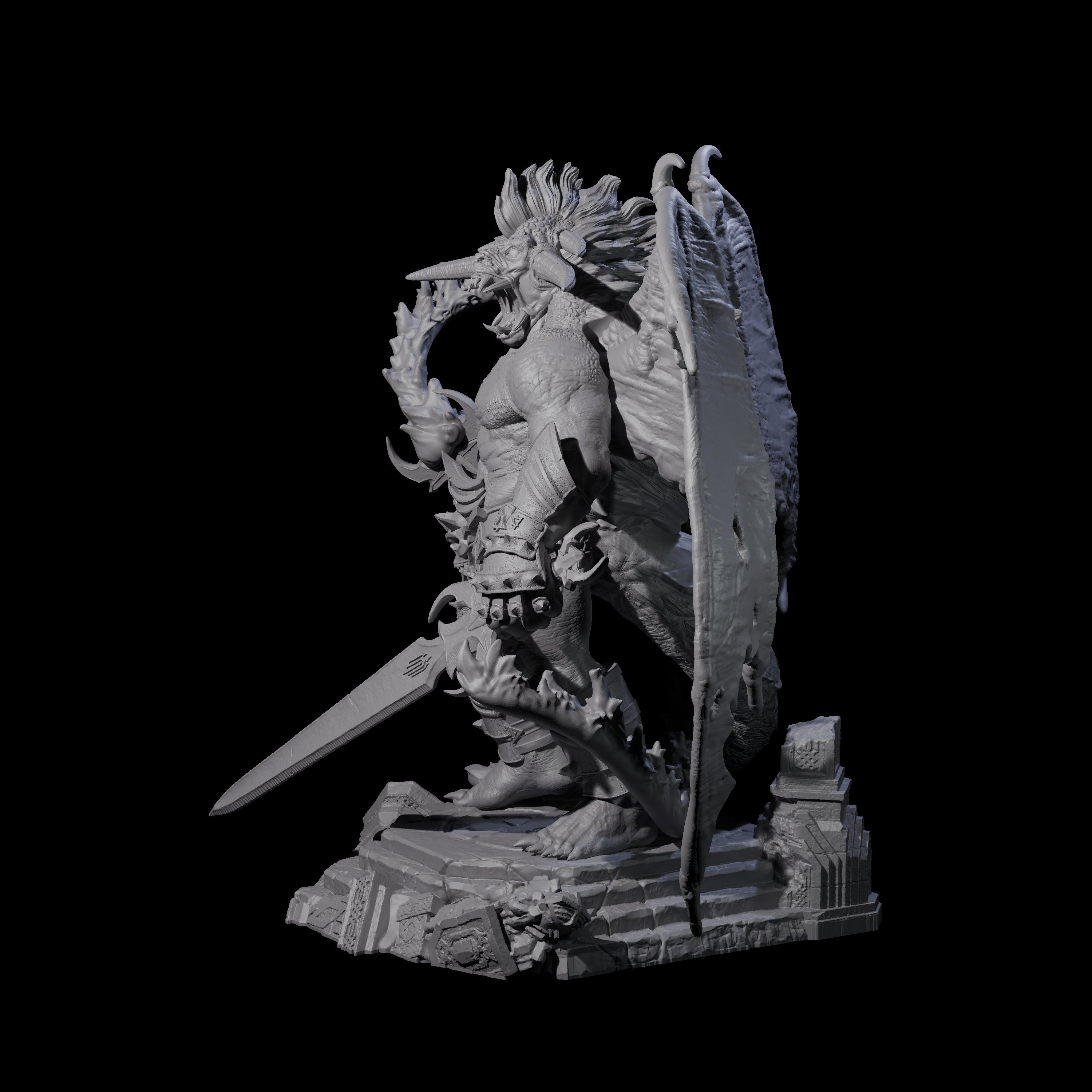 Diabolic Balor Miniature for Dungeons and Dragons, Pathfinder or other TTRPGs