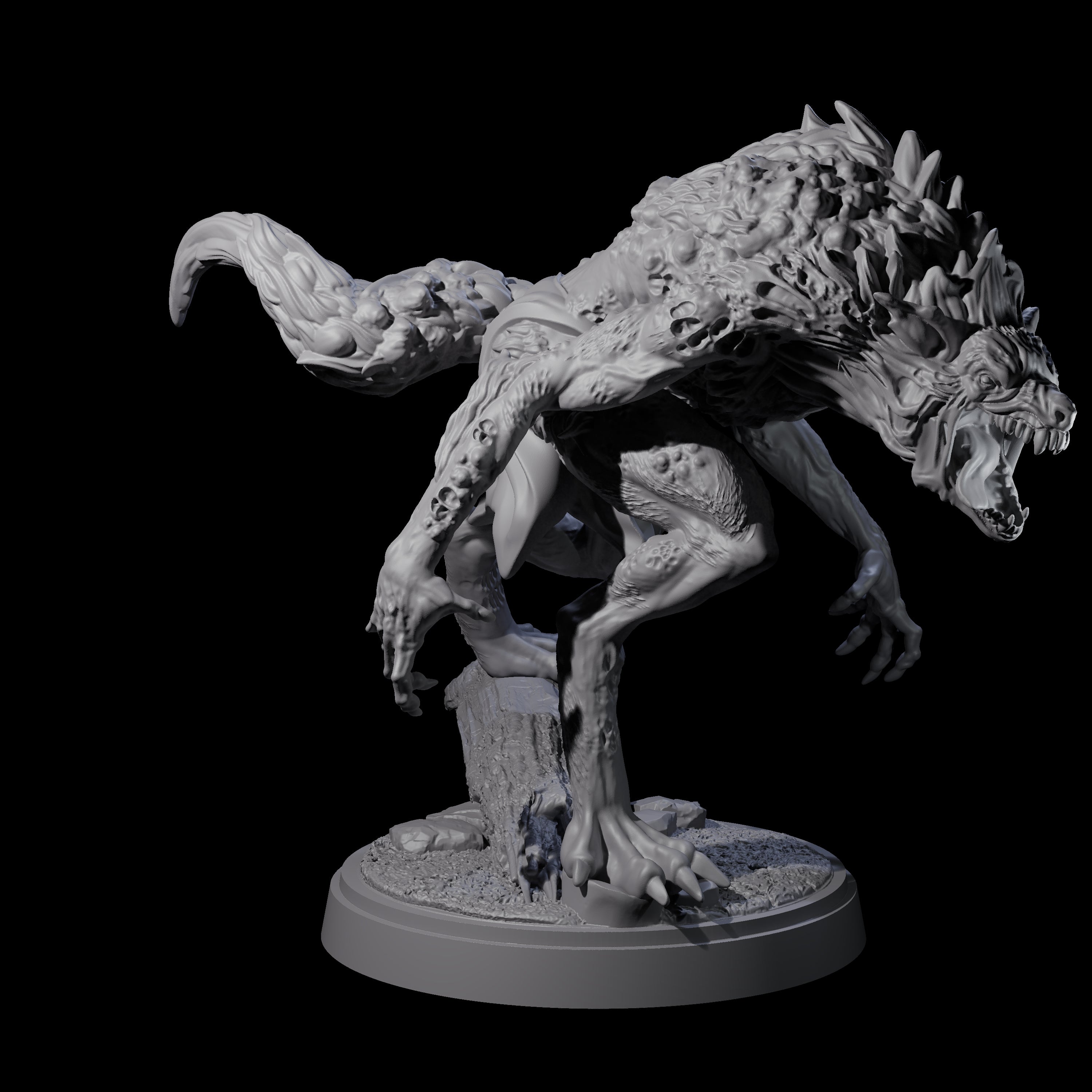 Digusting Wendigo Miniature for Dungeons and Dragons, Pathfinder or other TTRPGs