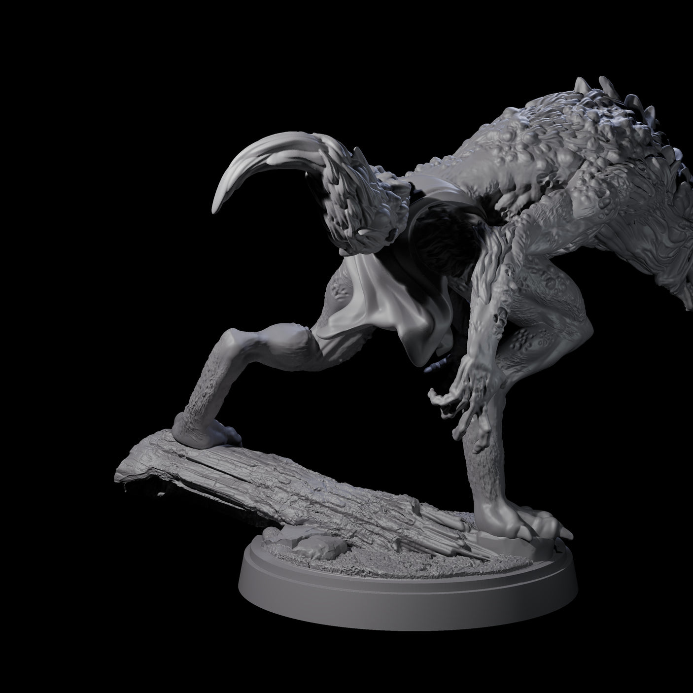 Digusting Wendigo Miniature for Dungeons and Dragons, Pathfinder or other TTRPGs
