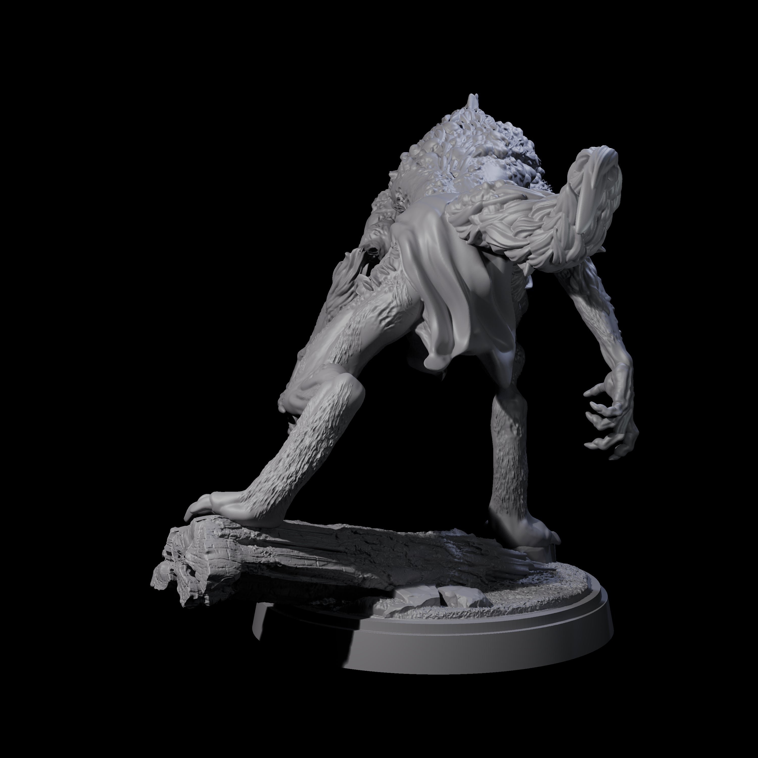 Digusting Wendigo Miniature for Dungeons and Dragons, Pathfinder or other TTRPGs