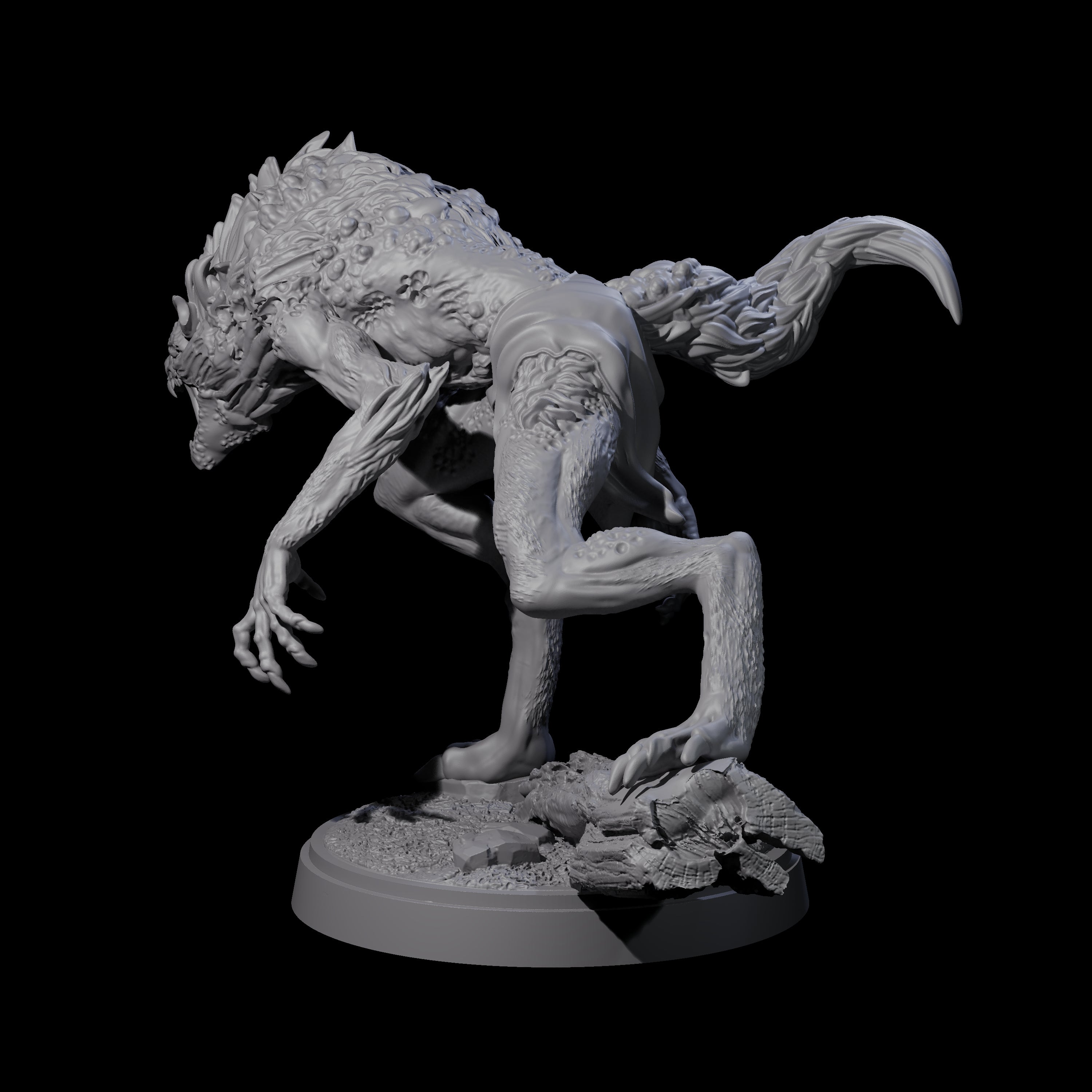 Digusting Wendigo Miniature for Dungeons and Dragons, Pathfinder or other TTRPGs