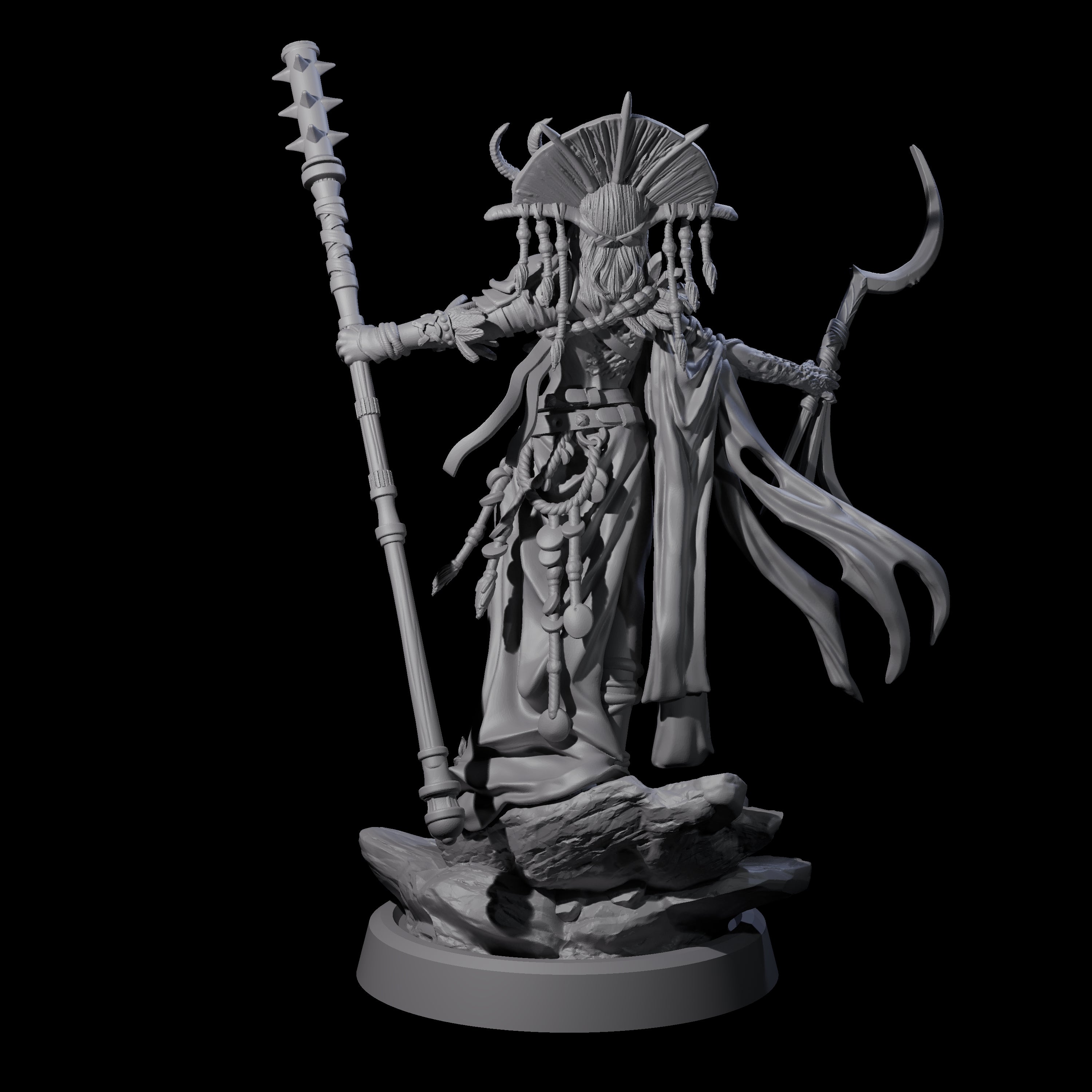 Disfigured Witch A Miniature for Dungeons and Dragons, Pathfinder or other TTRPGs