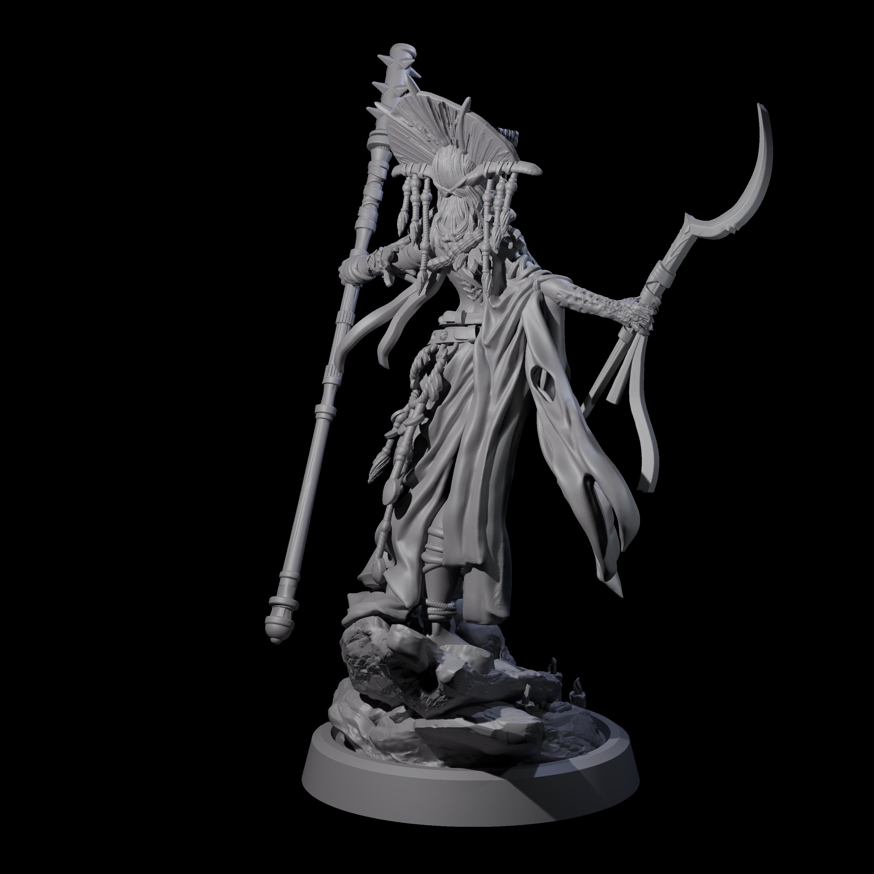 Disfigured Witch A Miniature for Dungeons and Dragons, Pathfinder or other TTRPGs
