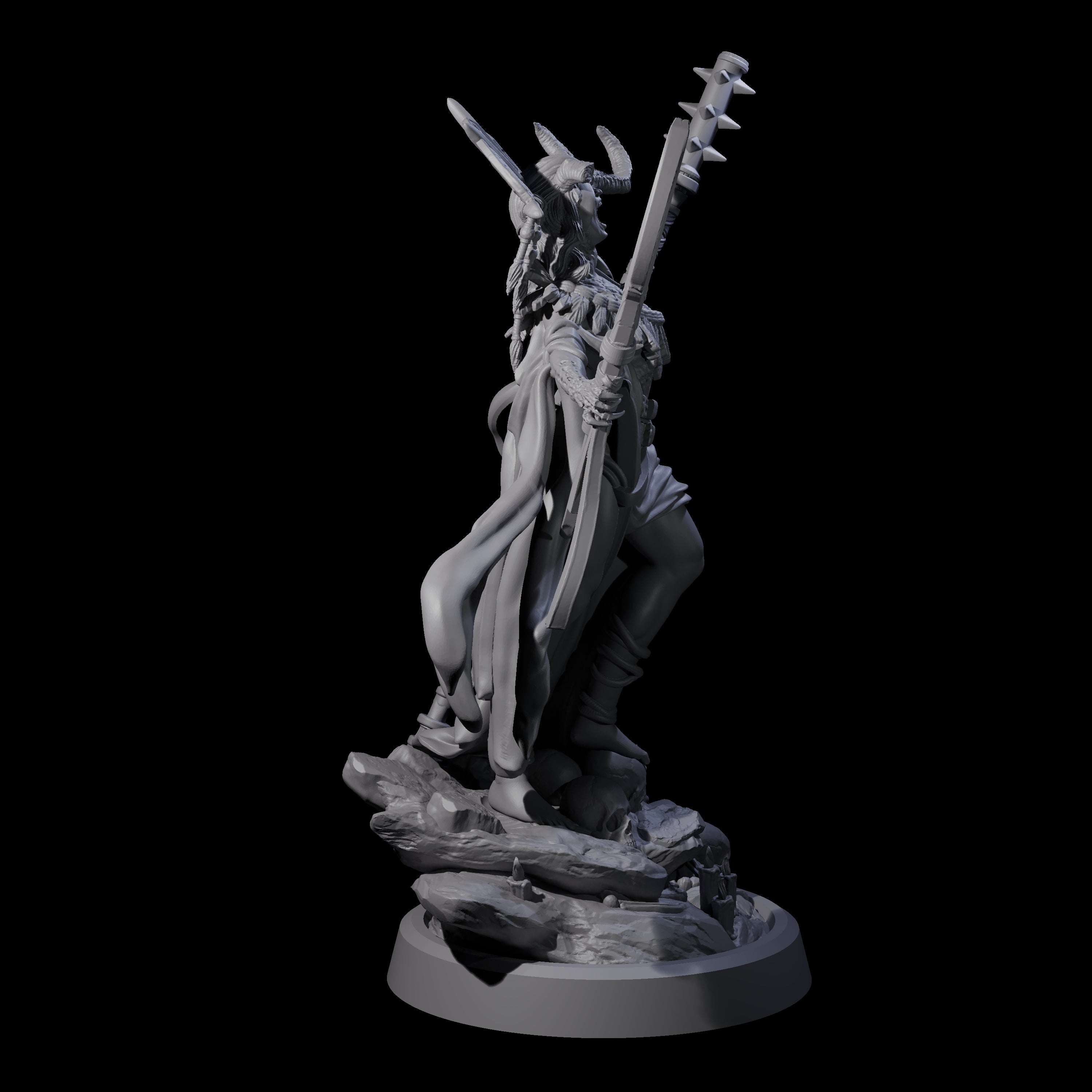 Disfigured Witch A Miniature for Dungeons and Dragons, Pathfinder or other TTRPGs