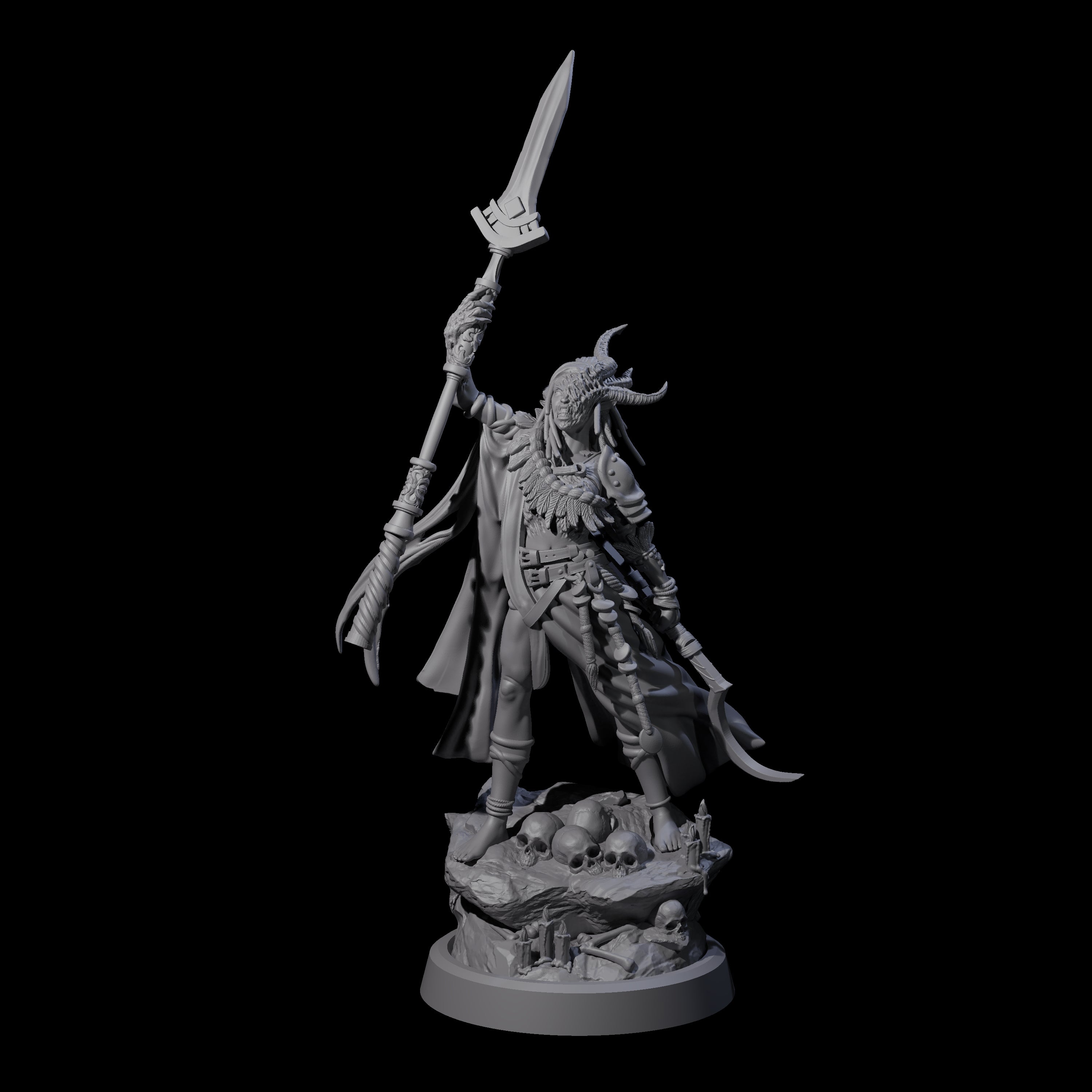 Disfigured Witch B Miniature for Dungeons and Dragons, Pathfinder or other TTRPGs