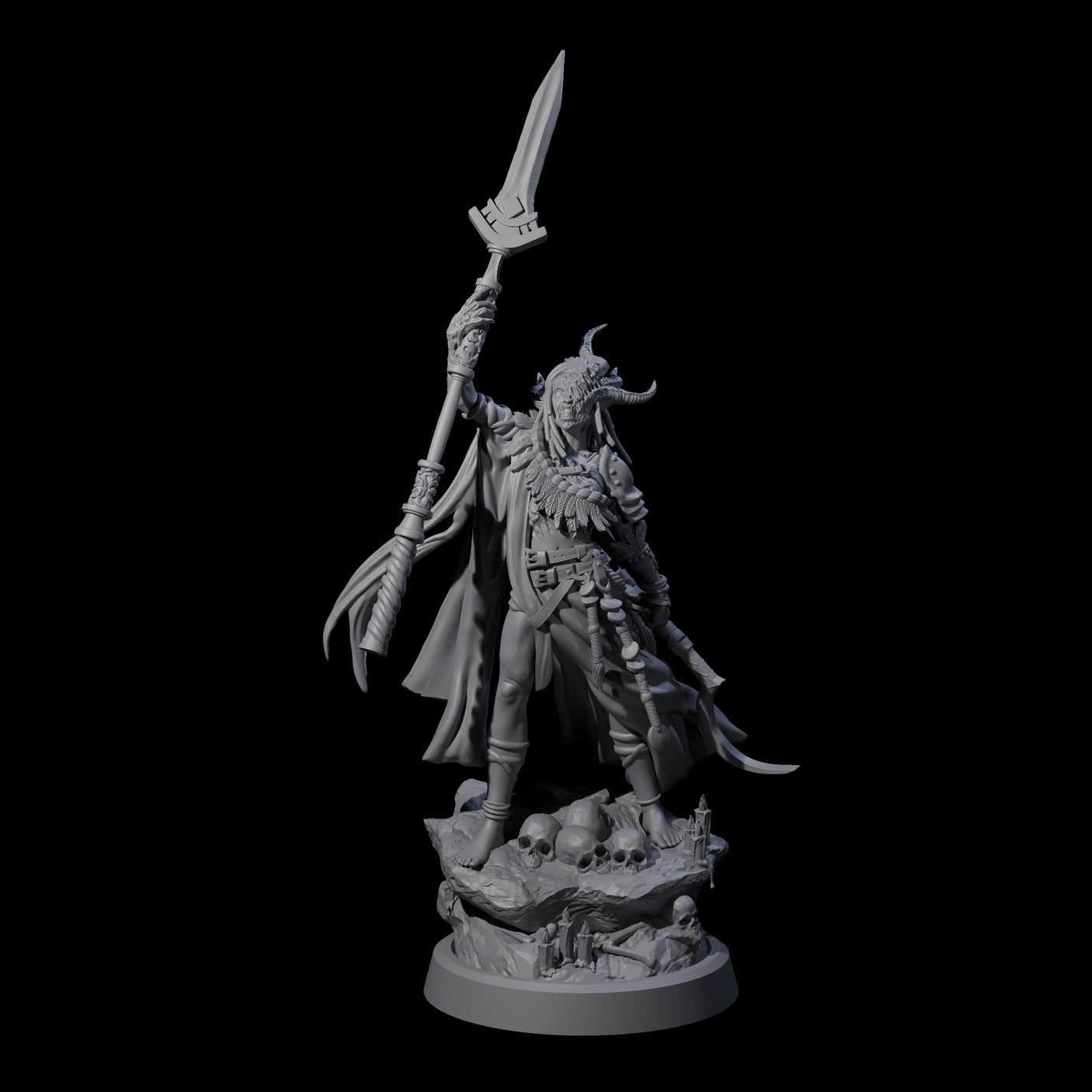 Disfigured Witch B Miniature for Dungeons and Dragons, Pathfinder or other TTRPGs