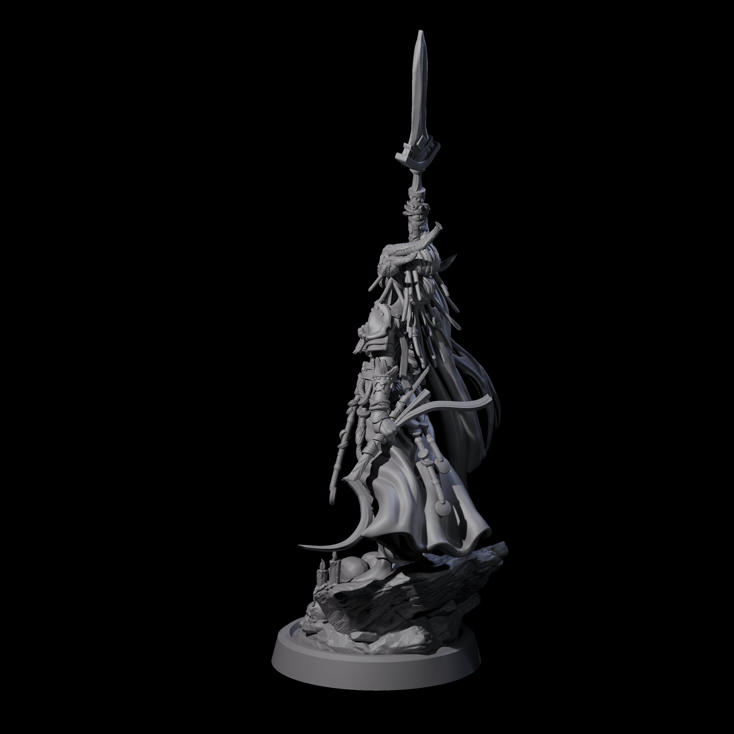 Disfigured Witch B Miniature for Dungeons and Dragons, Pathfinder or other TTRPGs