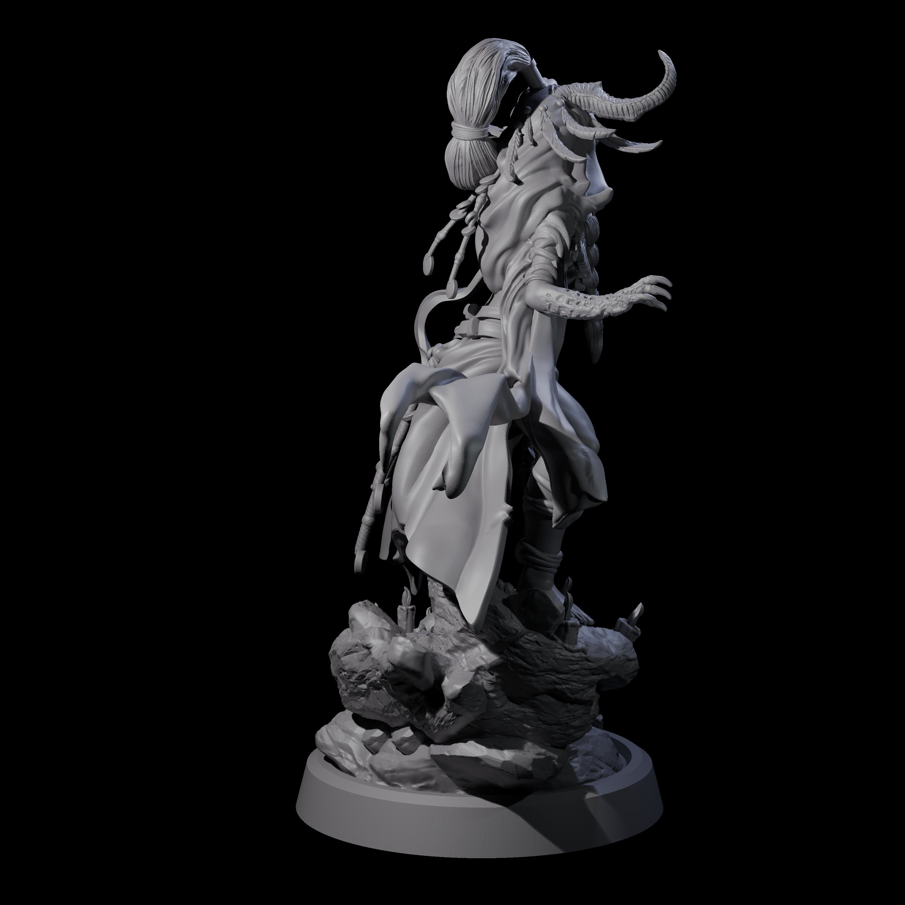 Disfigured Witch C Miniature for Dungeons and Dragons, Pathfinder or other TTRPGs
