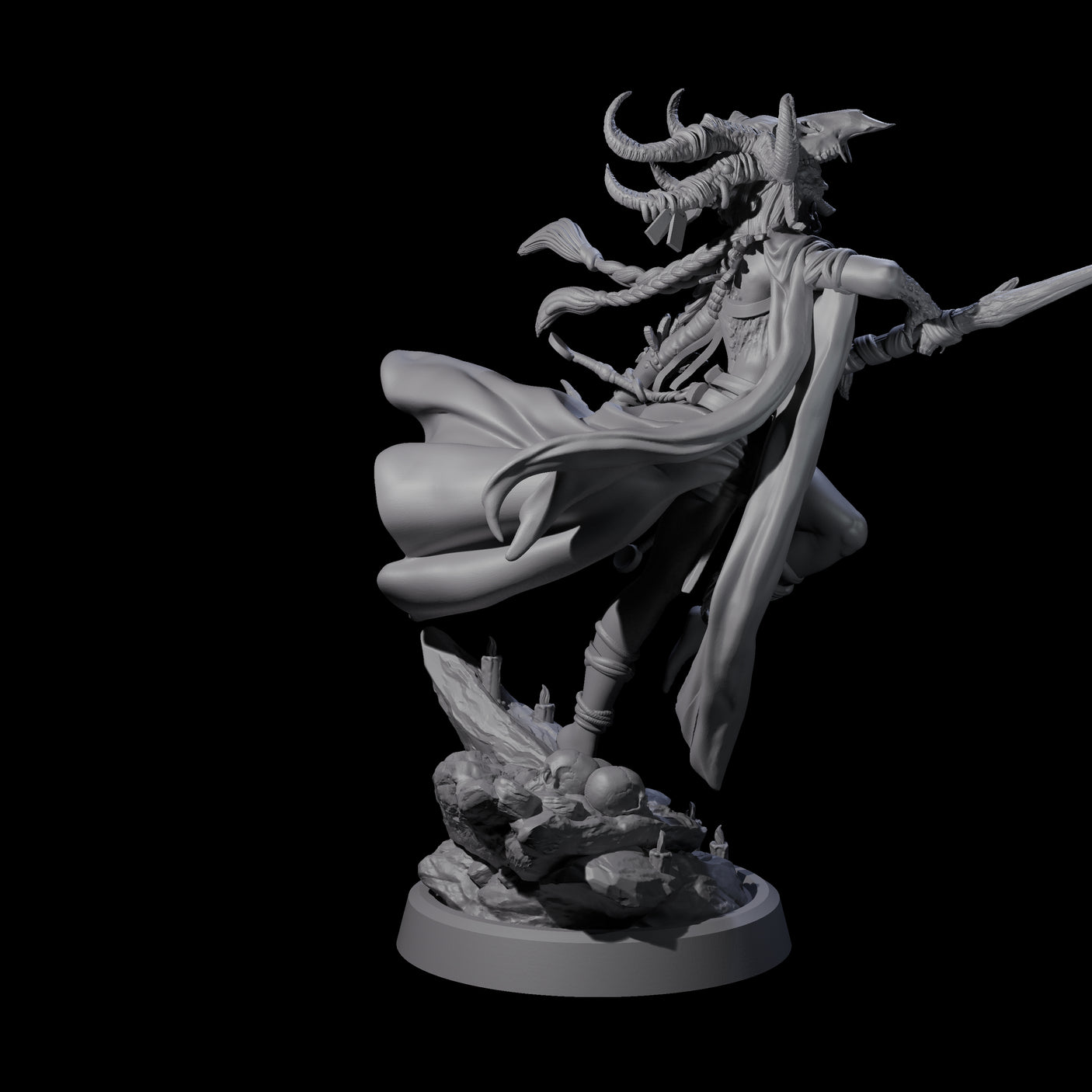 Disfigured Witch D Miniature for Dungeons and Dragons, Pathfinder or other TTRPGs