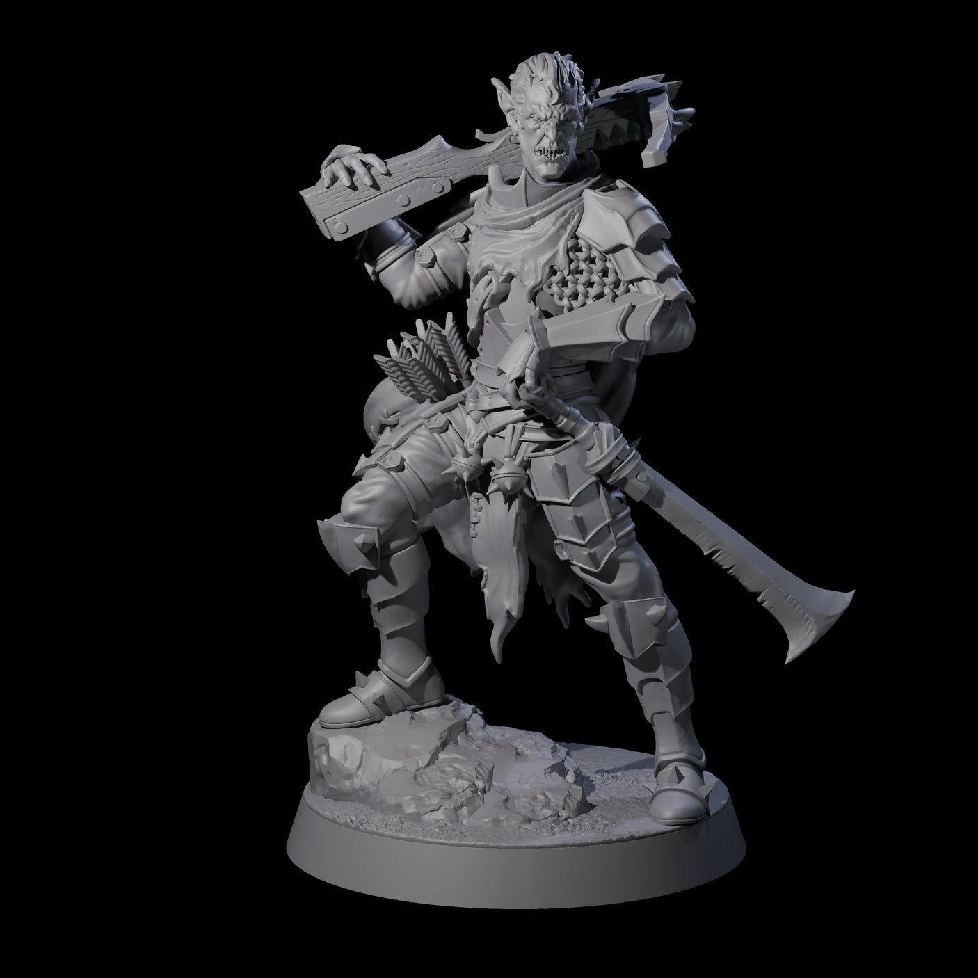 Disgraceful Hobgoblin Warrior A Miniature for Dungeons and Dragons, Pathfinder or other TTRPGs