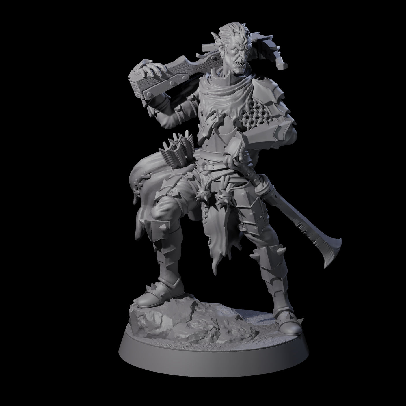 Disgraceful Hobgoblin Warrior A Miniature for Dungeons and Dragons, Pathfinder or other TTRPGs
