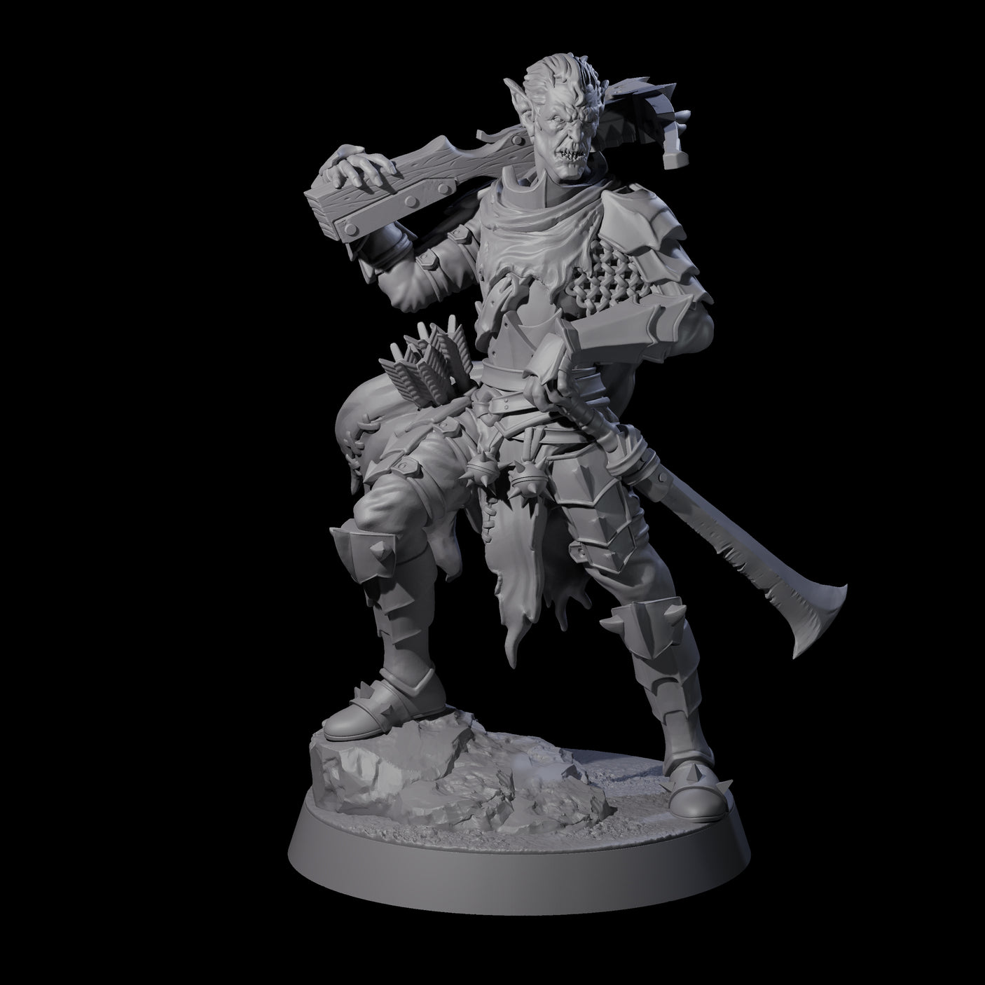 Disgraceful Hobgoblin Warriors Miniature for Dungeons and Dragons, Pathfinder or other TTRPGs