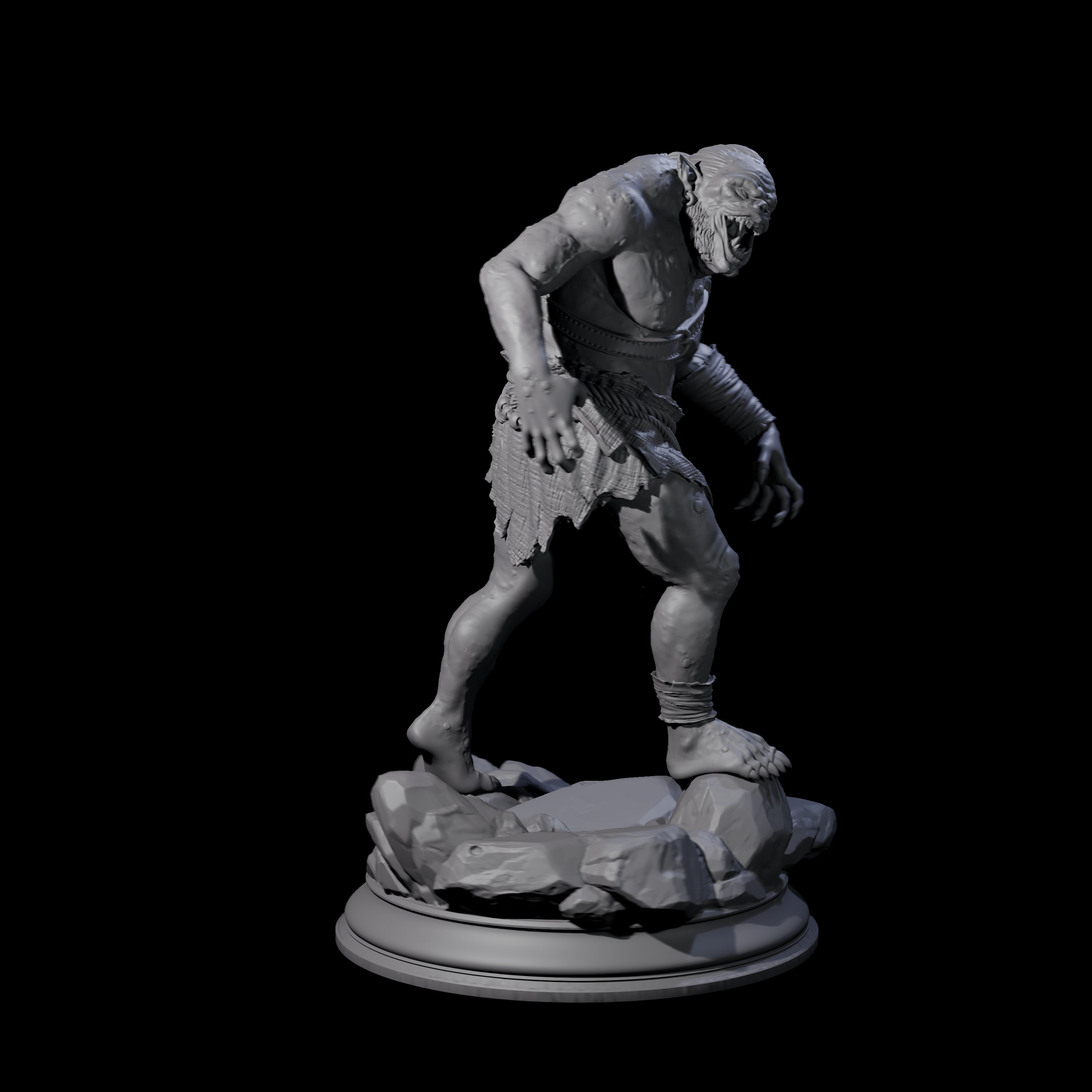 Disgusting Troglodyte A Miniature for Dungeons and Dragons, Pathfinder or other TTRPGs