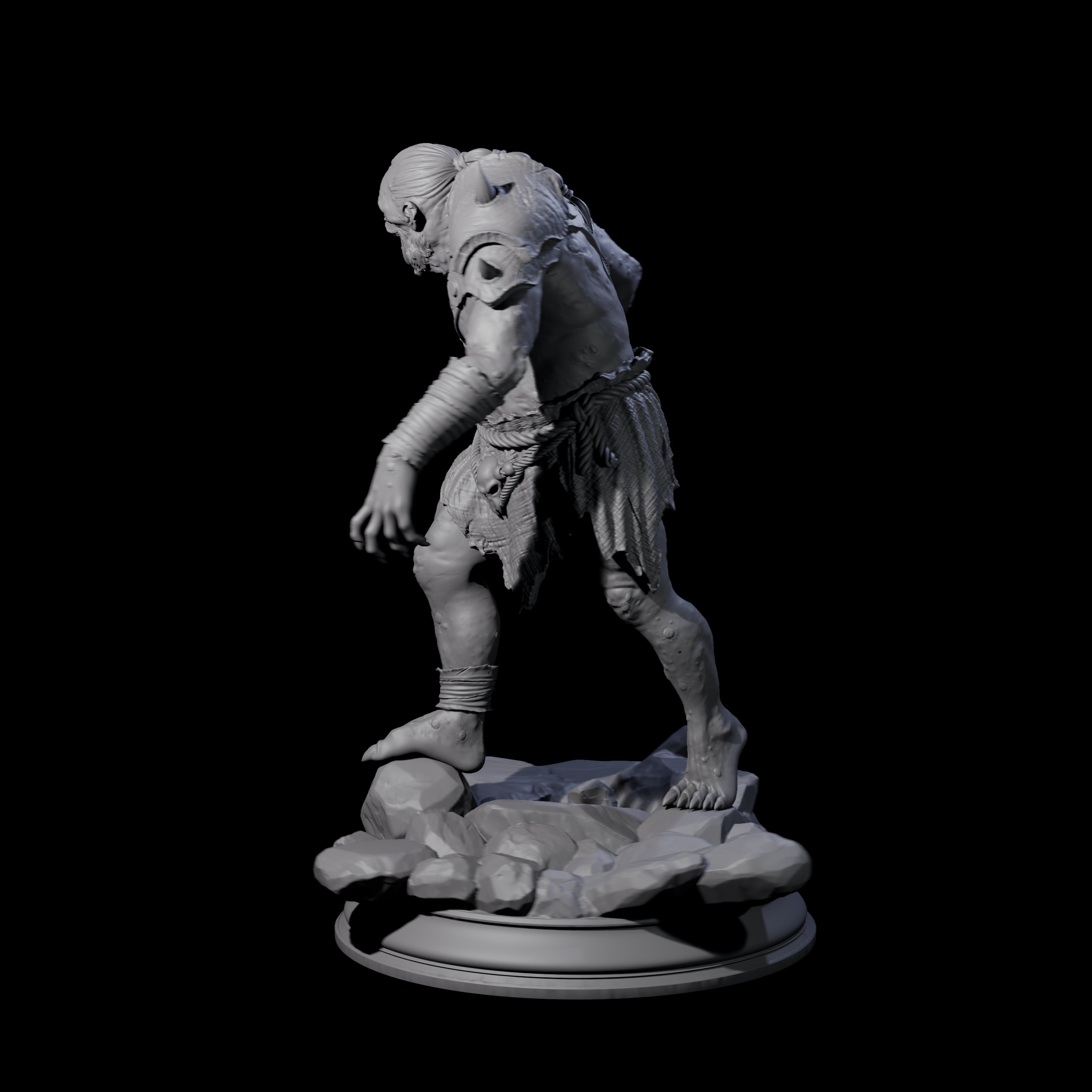 Disgusting Troglodyte A Miniature for Dungeons and Dragons, Pathfinder or other TTRPGs