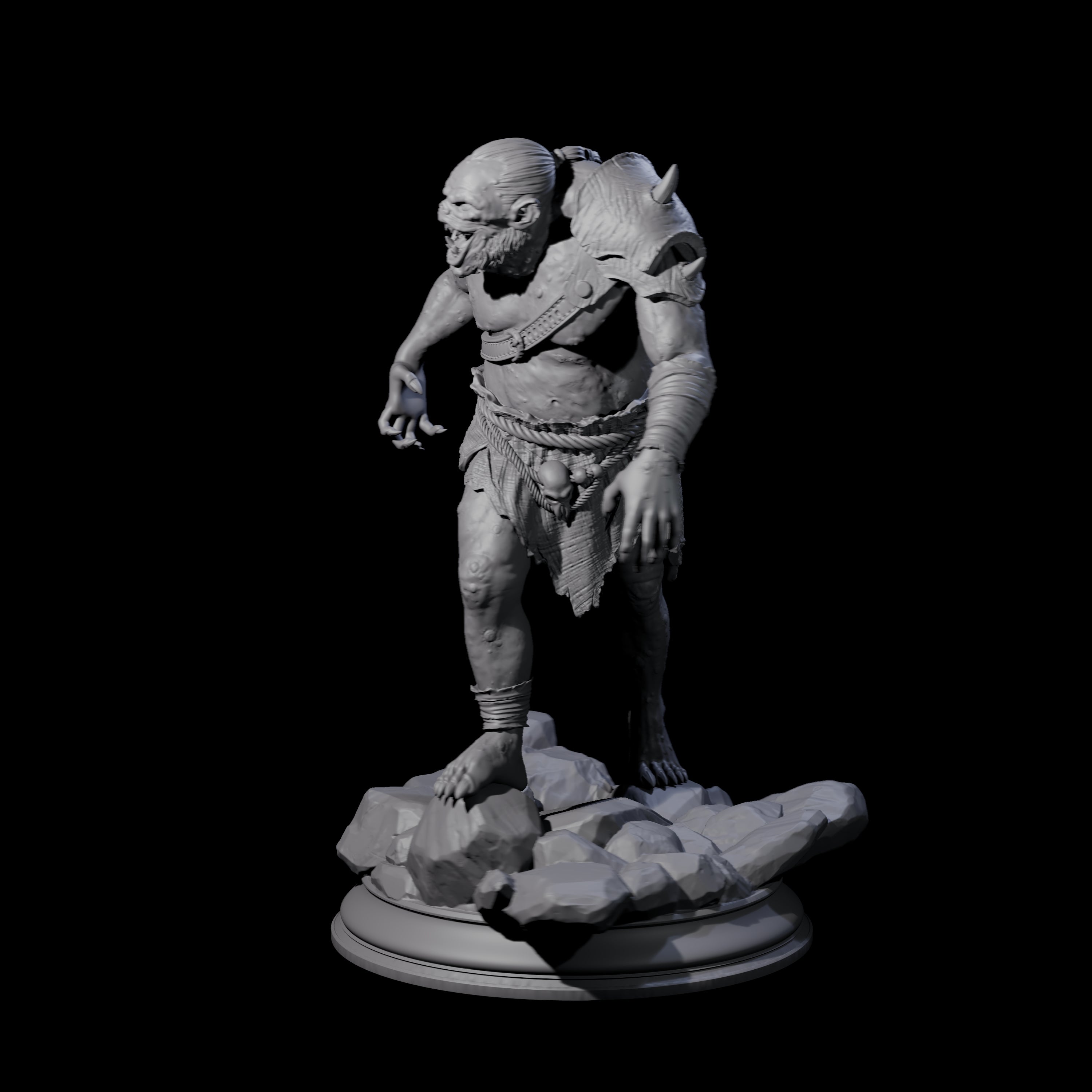 Disgusting Troglodyte A Miniature for Dungeons and Dragons, Pathfinder or other TTRPGs