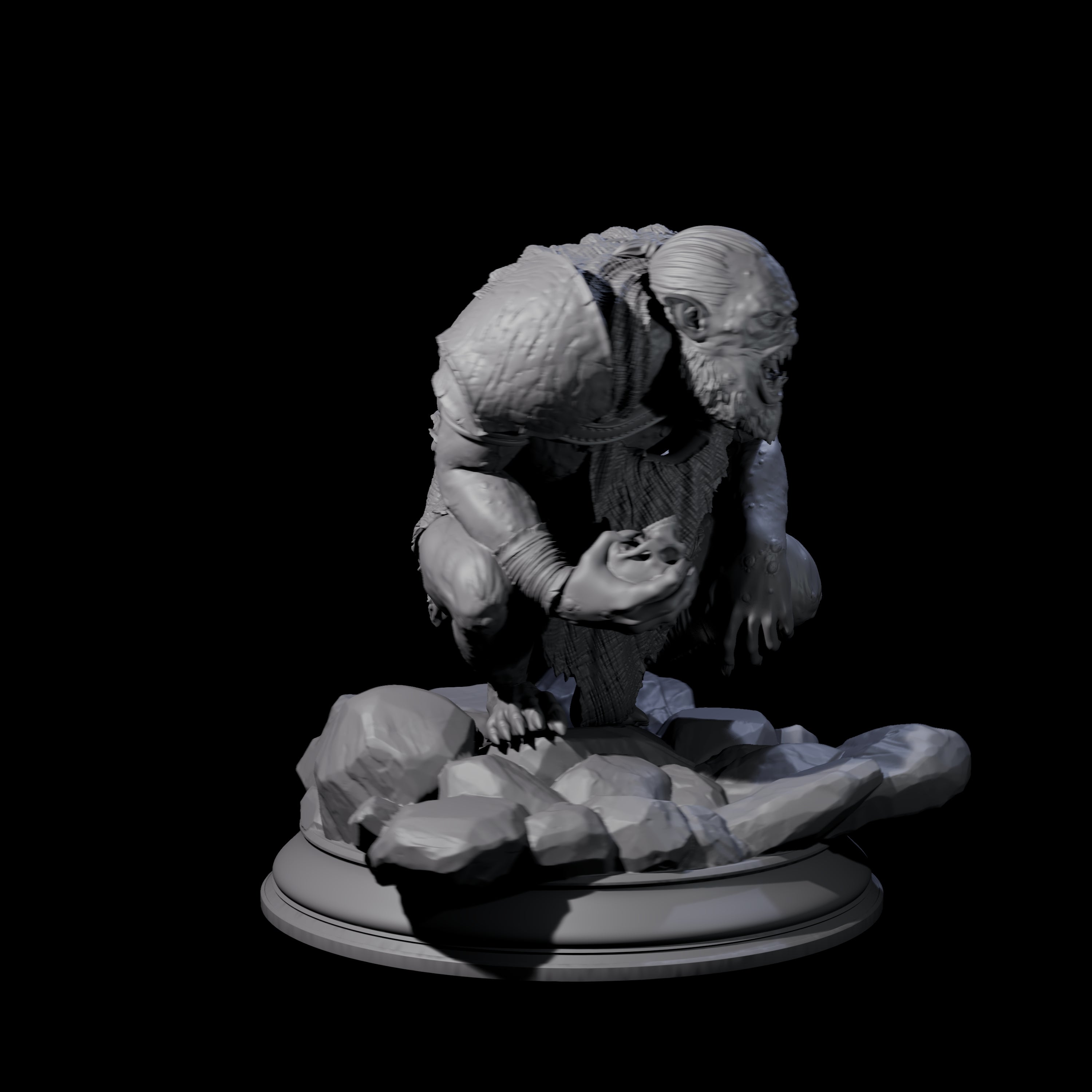 Disgusting Troglodyte B Miniature for Dungeons and Dragons, Pathfinder or other TTRPGs