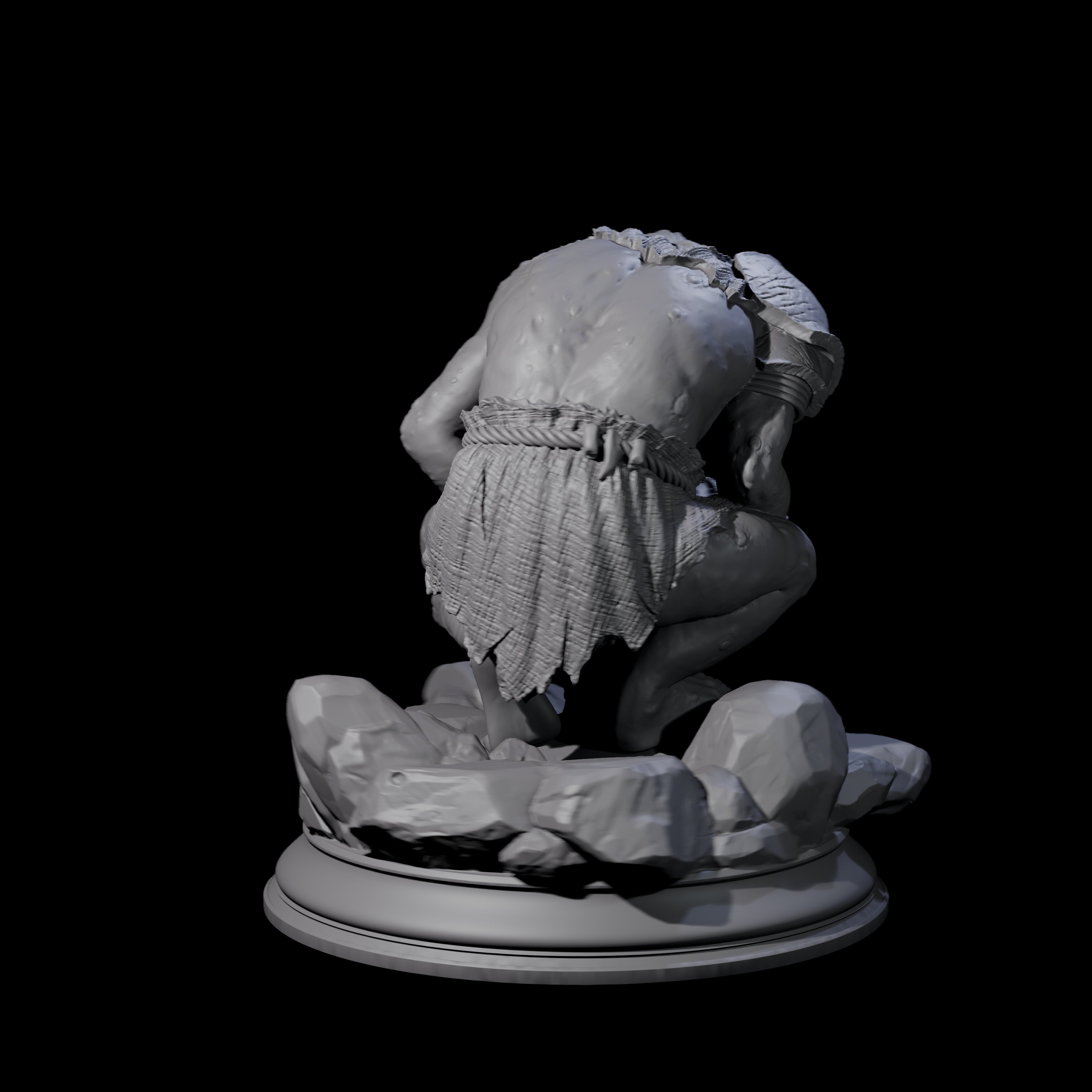 Disgusting Troglodyte B Miniature for Dungeons and Dragons, Pathfinder or other TTRPGs