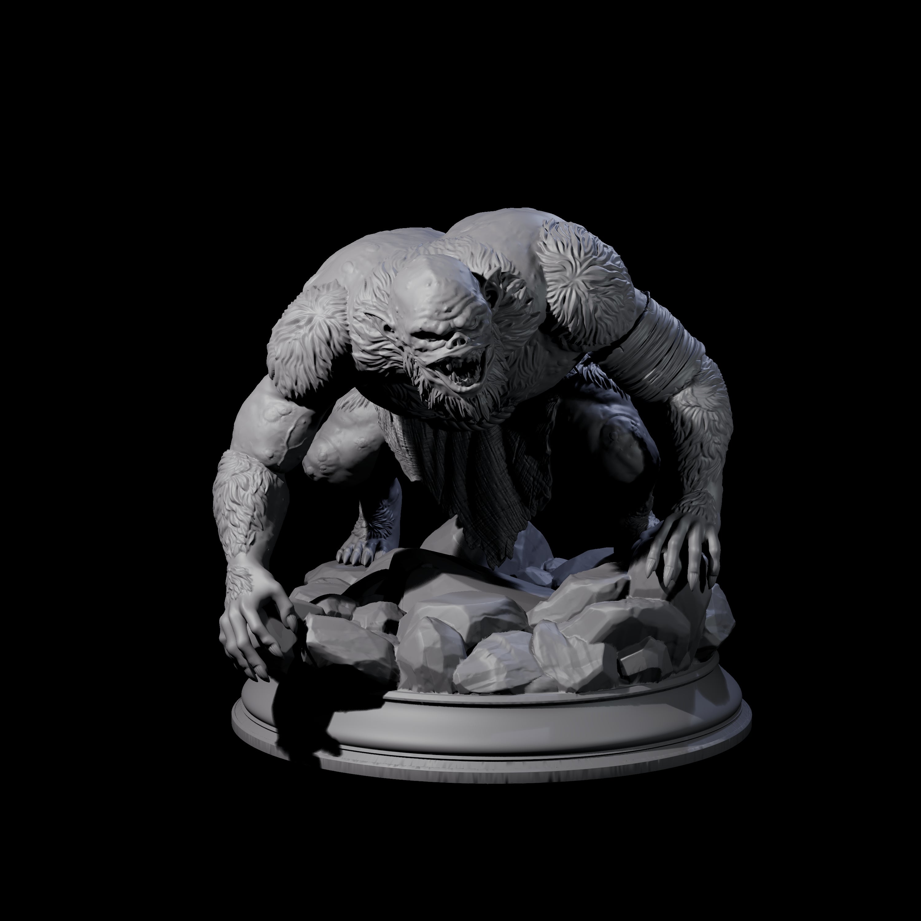 Disgusting Troglodyte C Miniature for Dungeons and Dragons, Pathfinder or other TTRPGs