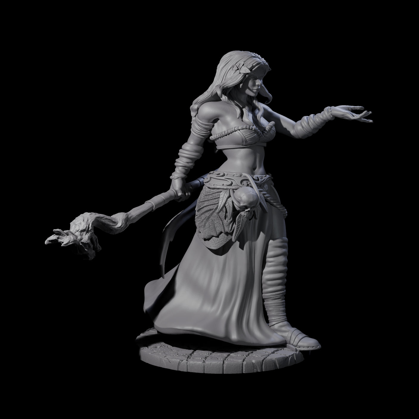 Distracting Wizard Miniature for Dungeons and Dragons, Pathfinder or other TTRPGs