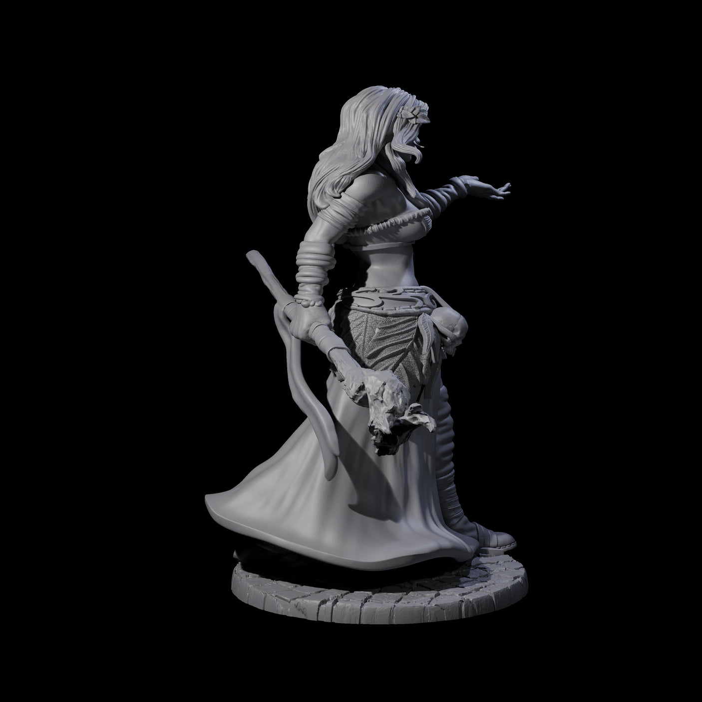 Distracting Wizard Miniature for Dungeons and Dragons, Pathfinder or other TTRPGs