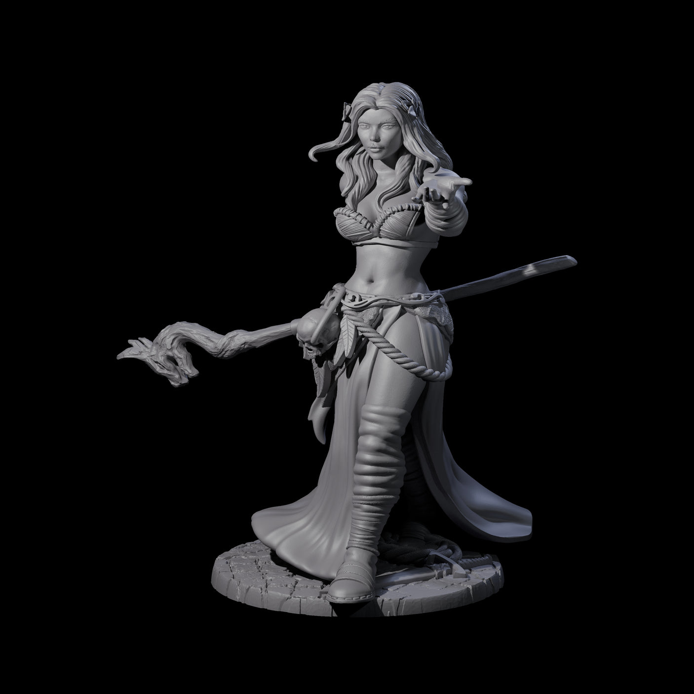 Distracting Wizard Miniature for Dungeons and Dragons, Pathfinder or other TTRPGs