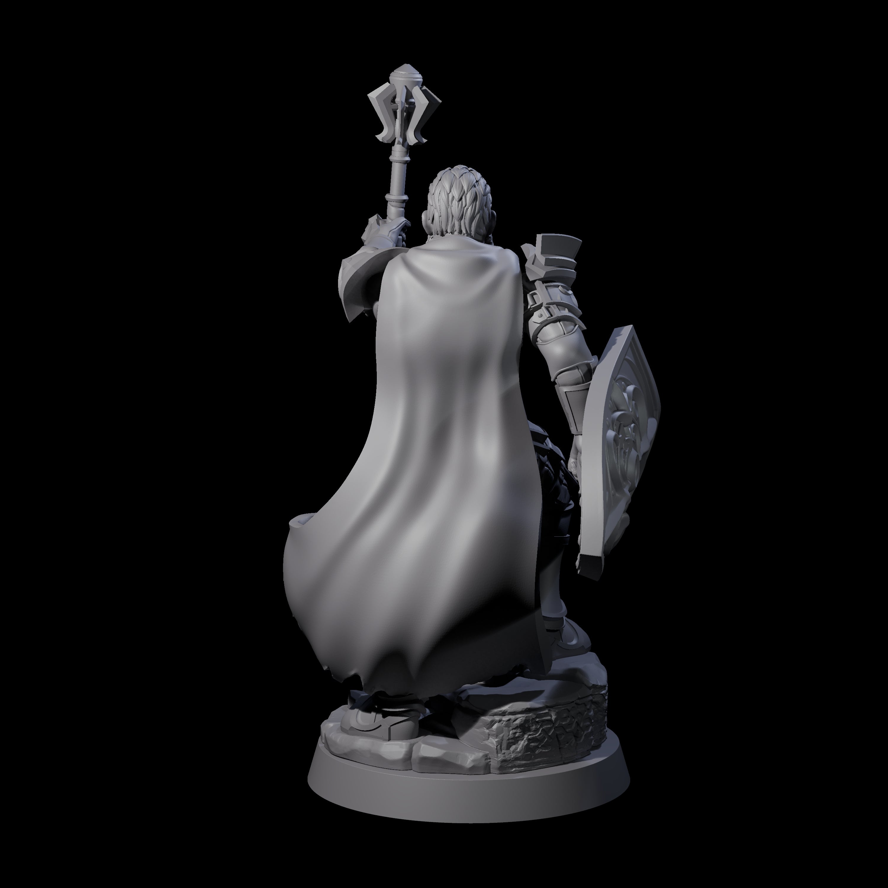 Divine Grinning Cleric Miniature for Dungeons and Dragons, Pathfinder or other TTRPGs