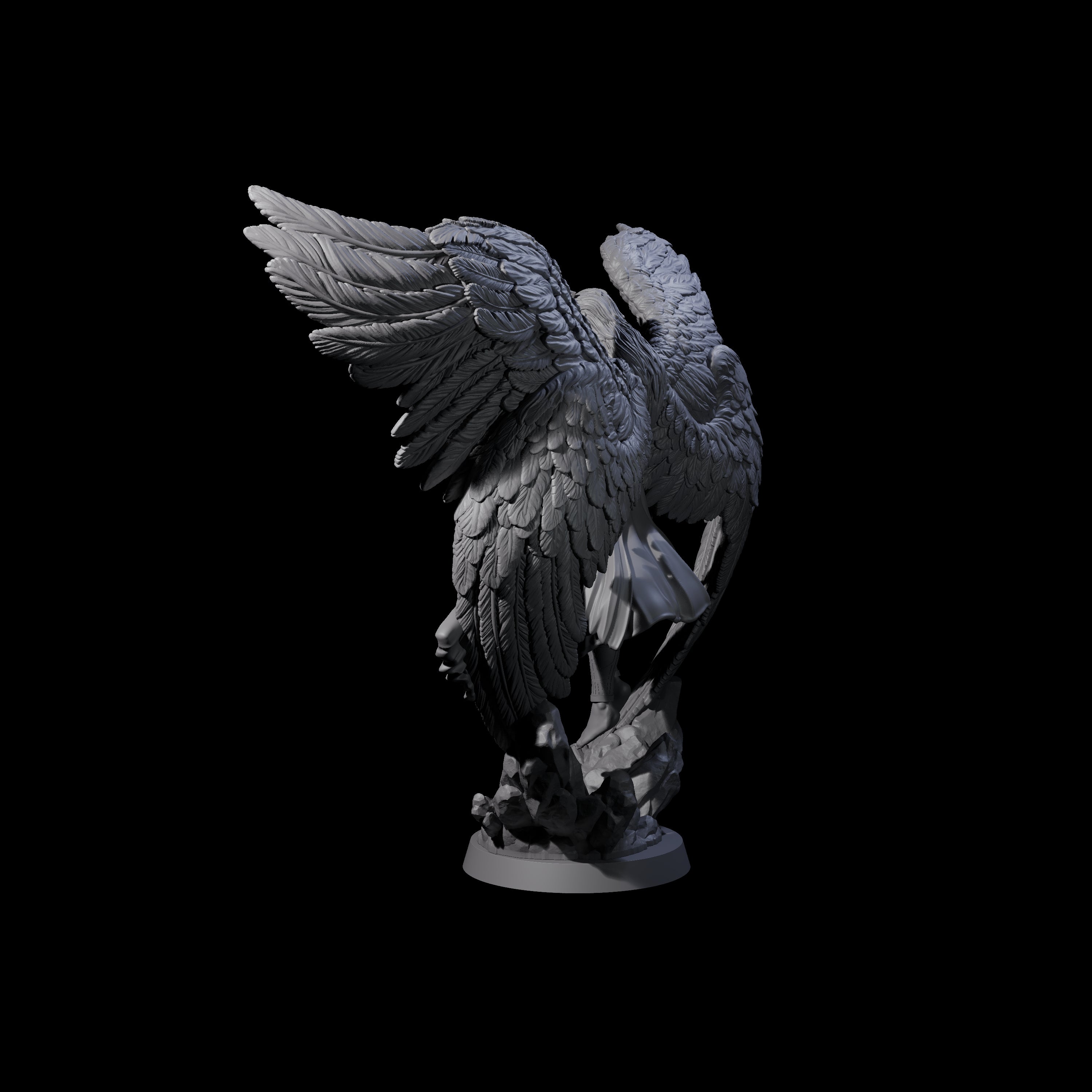 Divine Poofed Out Solar B Miniature for Dungeons and Dragons, Pathfinder or other TTRPGs