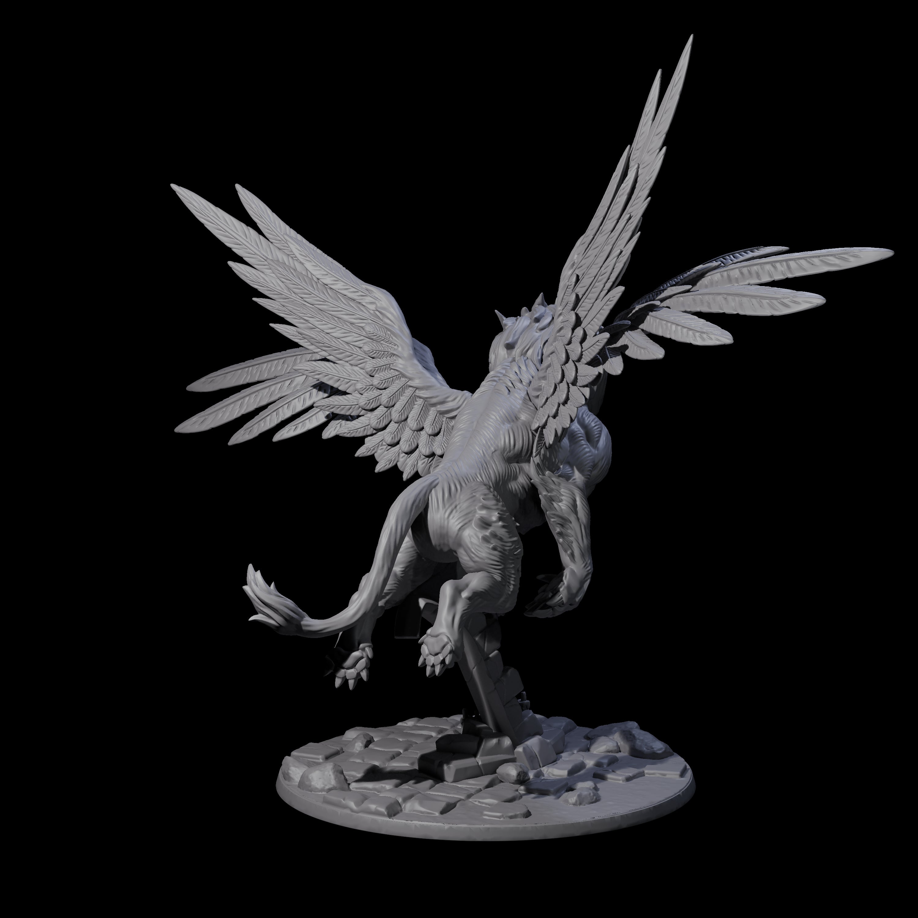 Divine Winged Lion Miniature for Dungeons and Dragons, Pathfinder or other TTRPGs