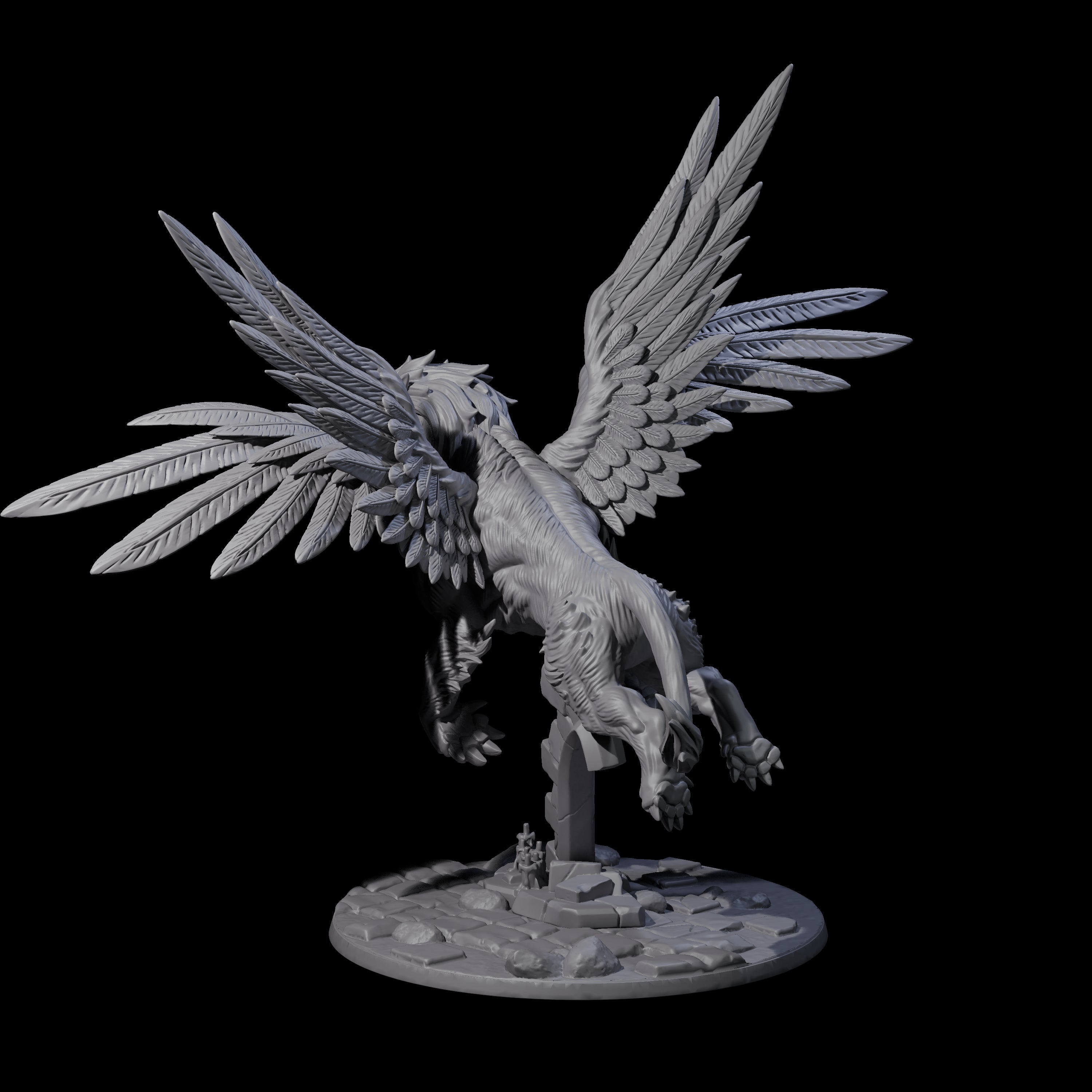 Divine Winged Lion Miniature for Dungeons and Dragons, Pathfinder or other TTRPGs