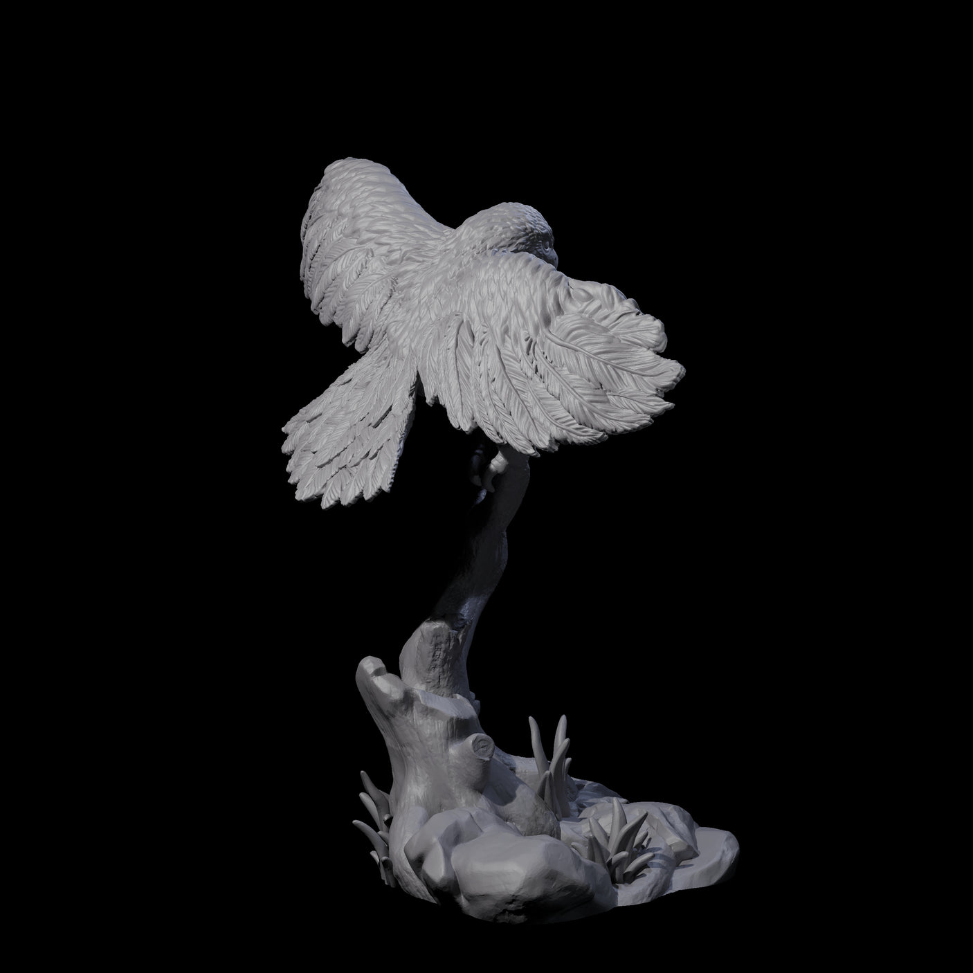 Diving Hawk Miniature for Dungeons and Dragons, Pathfinder or other TTRPGs