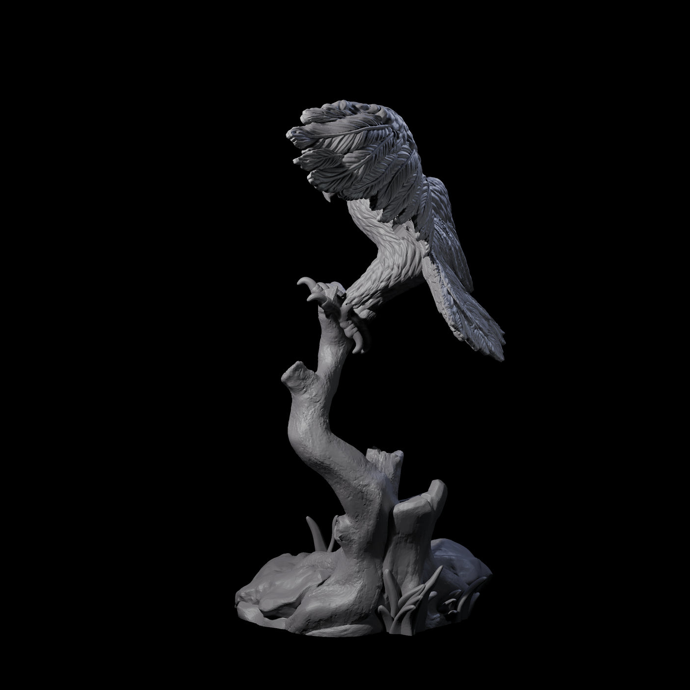 Diving Hawk Miniature for Dungeons and Dragons, Pathfinder or other TTRPGs