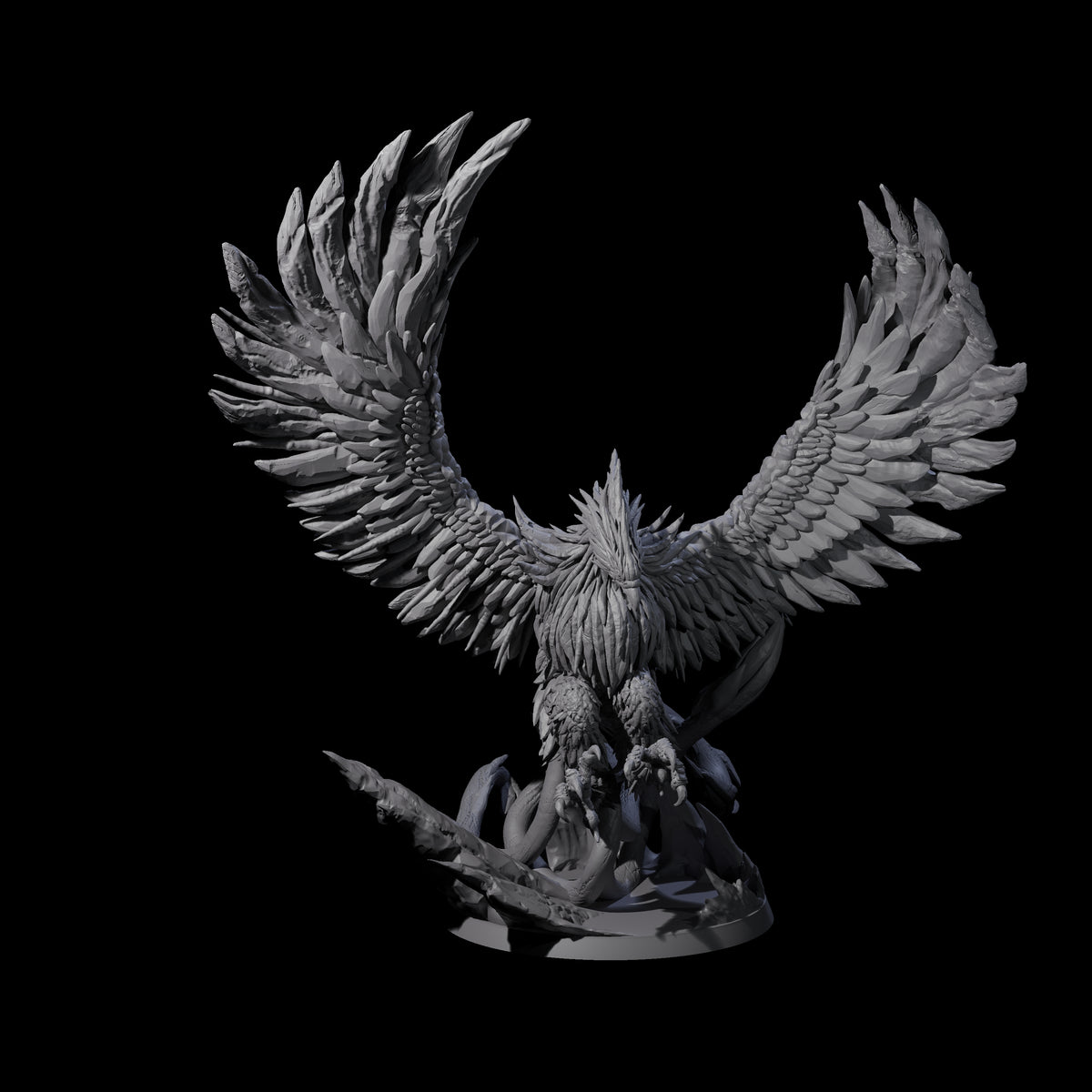 Diving Storm Roc Miniature for Dungeons and Dragons, Pathfinder or other TTRPGs