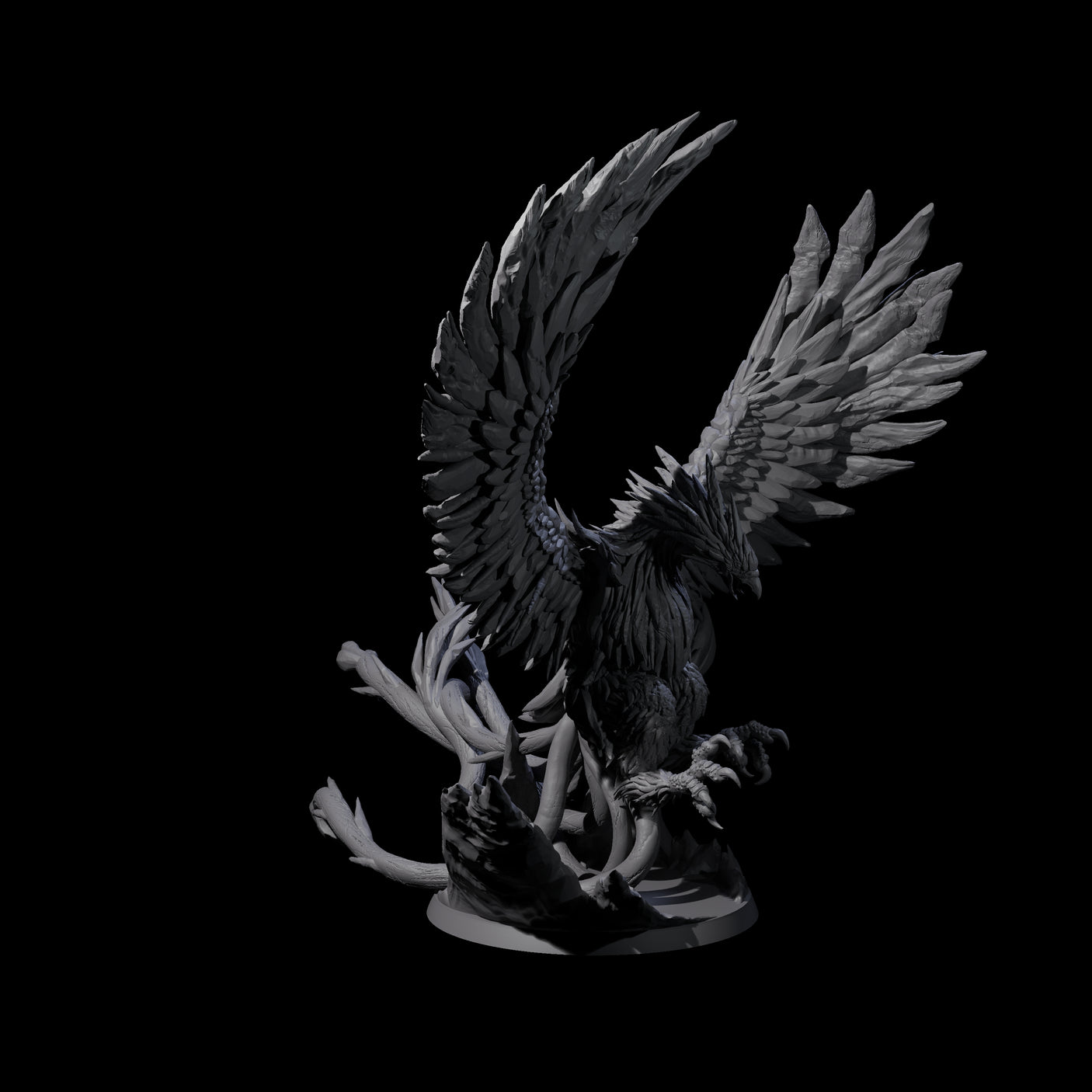 Diving Storm Roc Miniature for Dungeons and Dragons, Pathfinder or other TTRPGs