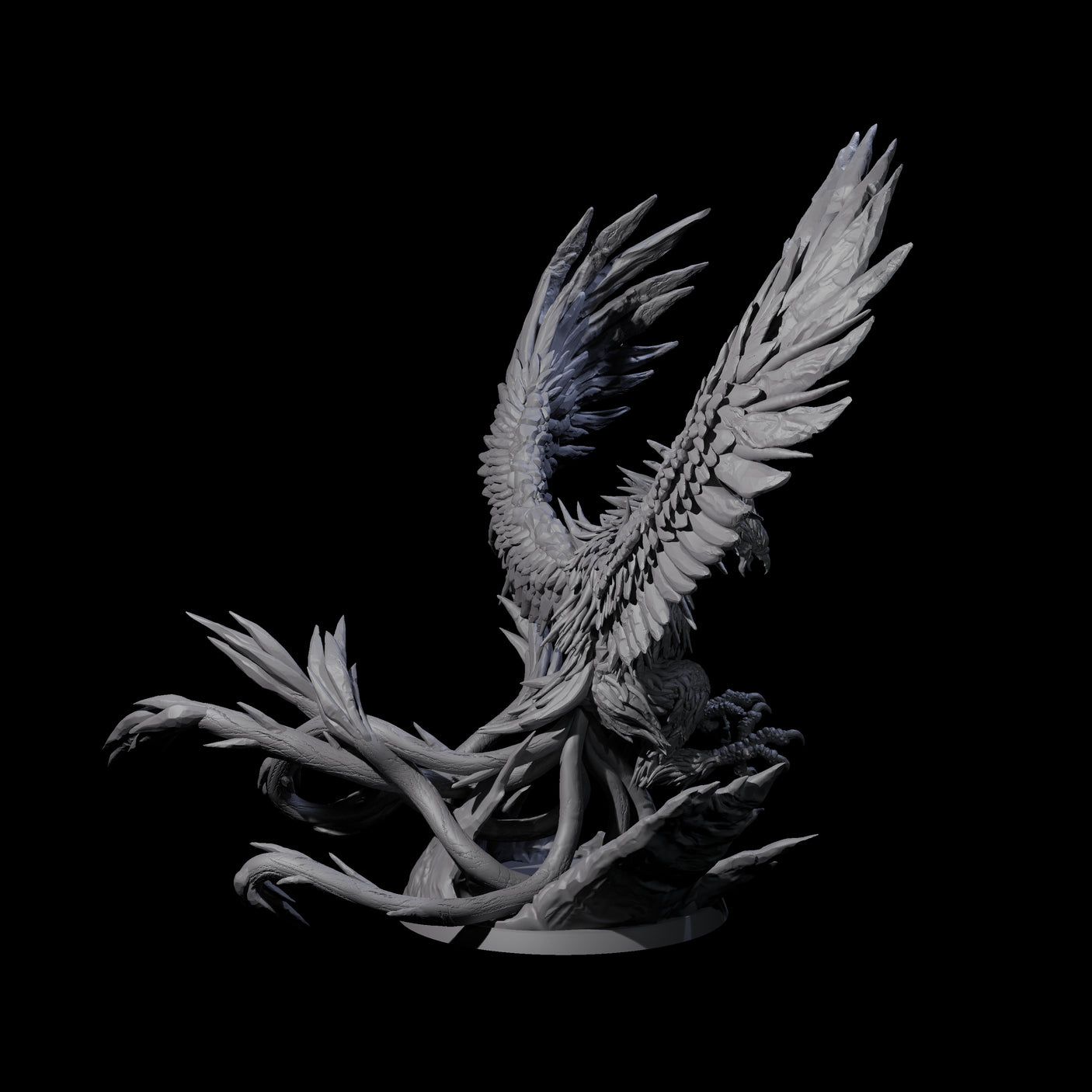 Diving Storm Roc Miniature for Dungeons and Dragons, Pathfinder or other TTRPGs