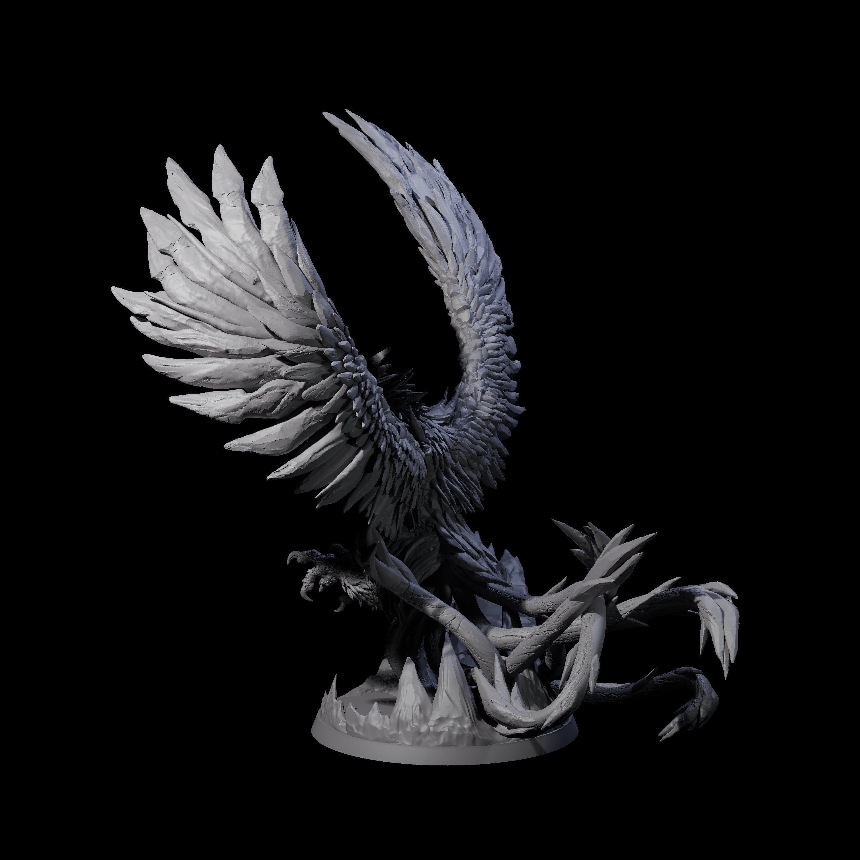 Diving Storm Roc Miniature for Dungeons and Dragons, Pathfinder or other TTRPGs
