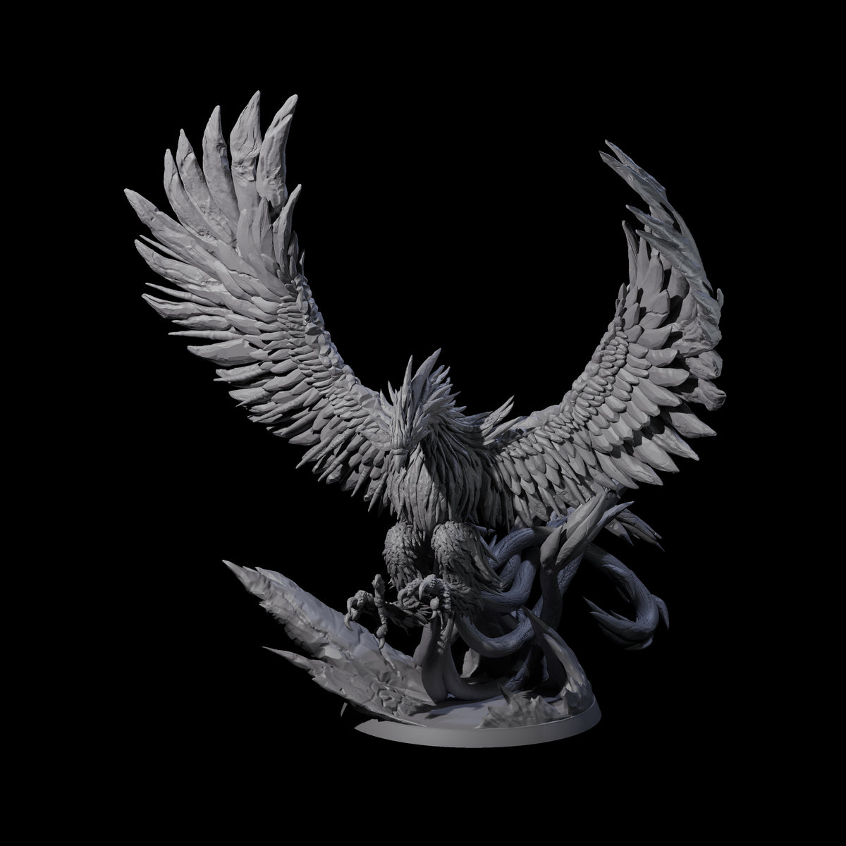 Diving Storm Roc Miniature for Dungeons and Dragons, Pathfinder or other TTRPGs