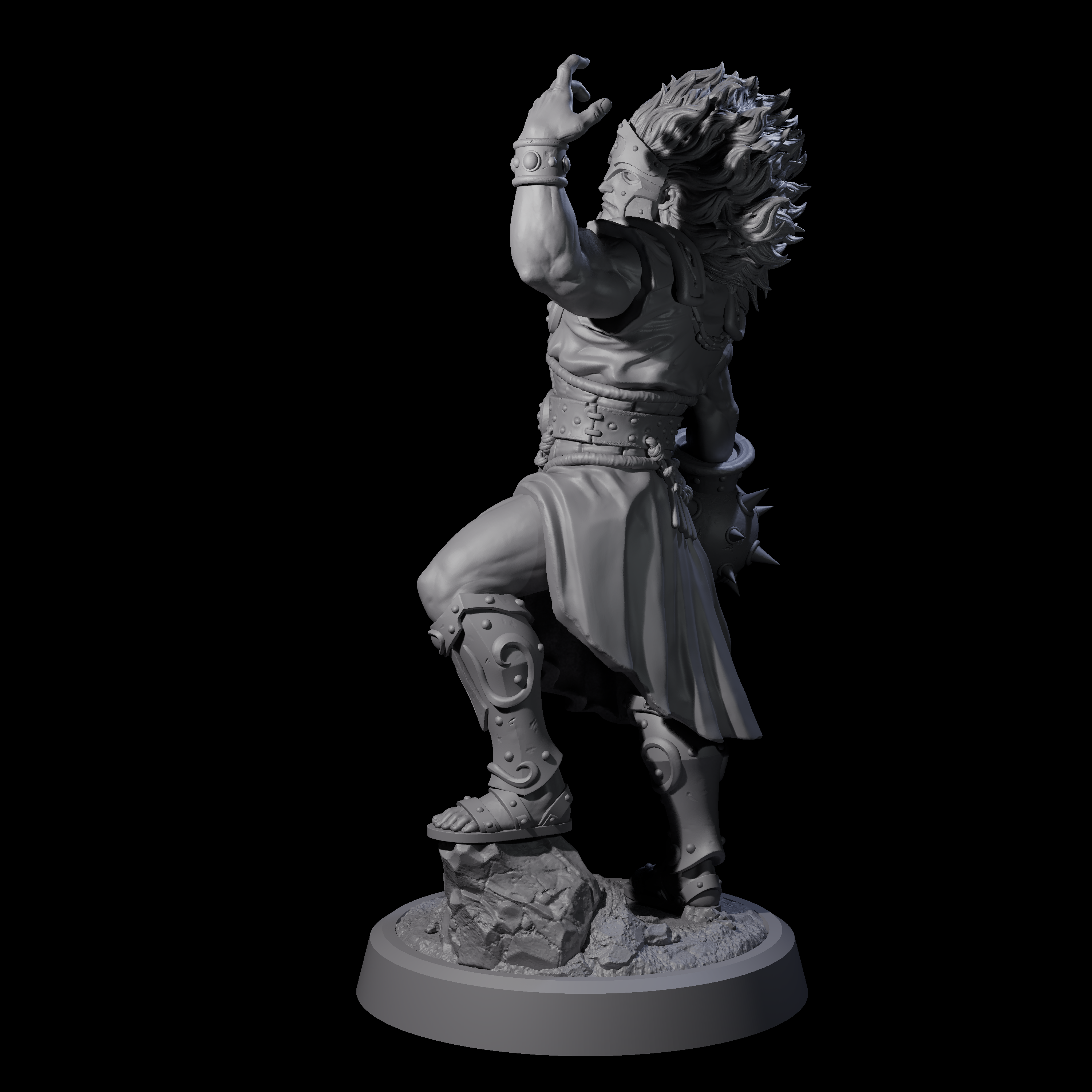 Dominating Gladiator Champion Miniature for Dungeons and Dragons, Pathfinder or other TTRPGs