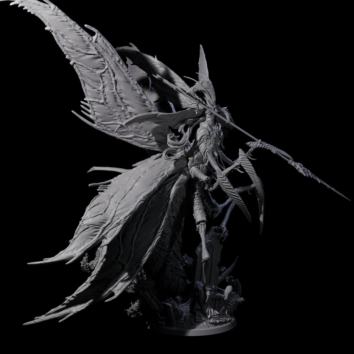 Dominating Hive Queen Miniature for Dungeons and Dragons, Pathfinder or other TTRPGs