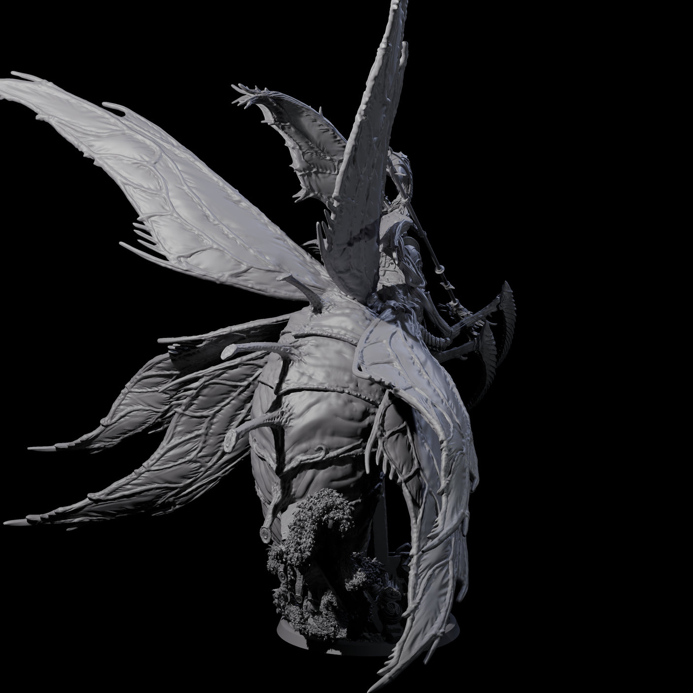 Dominating Hive Queen Miniature for Dungeons and Dragons, Pathfinder or other TTRPGs