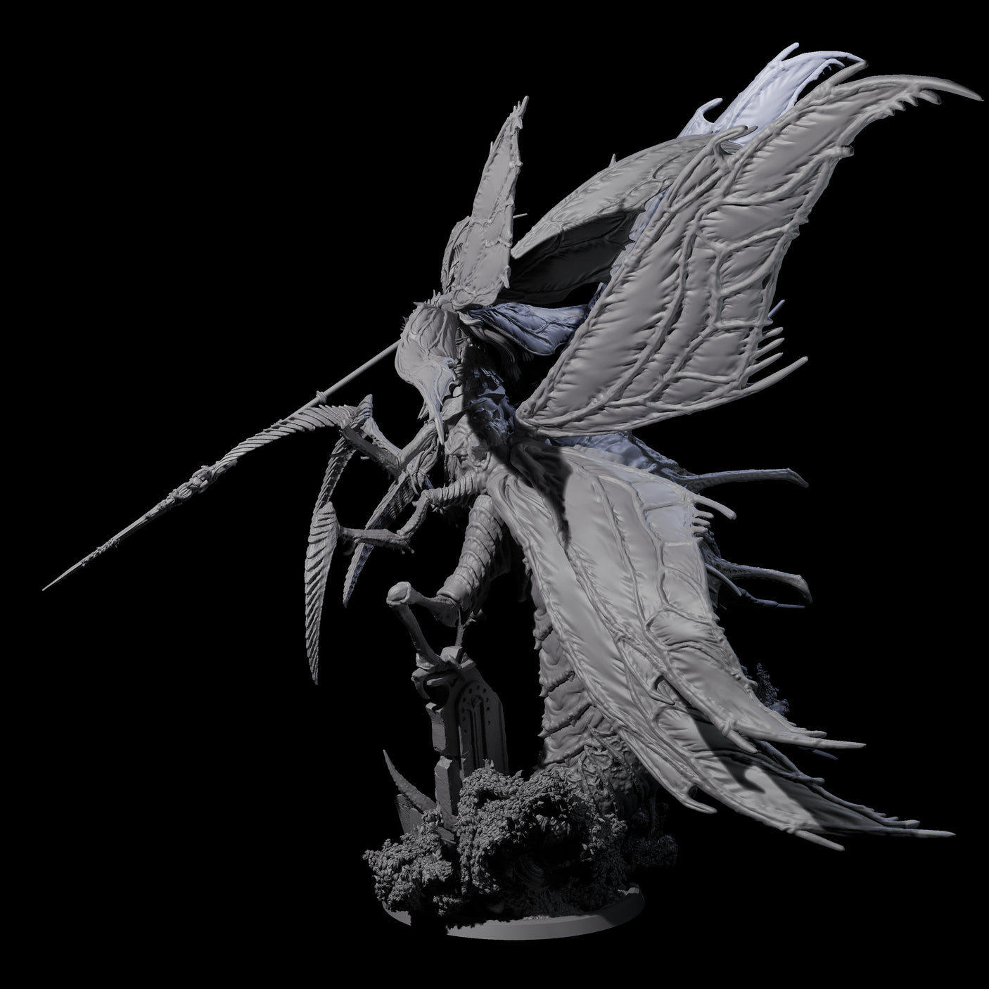Dominating Hive Queen Miniature for Dungeons and Dragons, Pathfinder or other TTRPGs