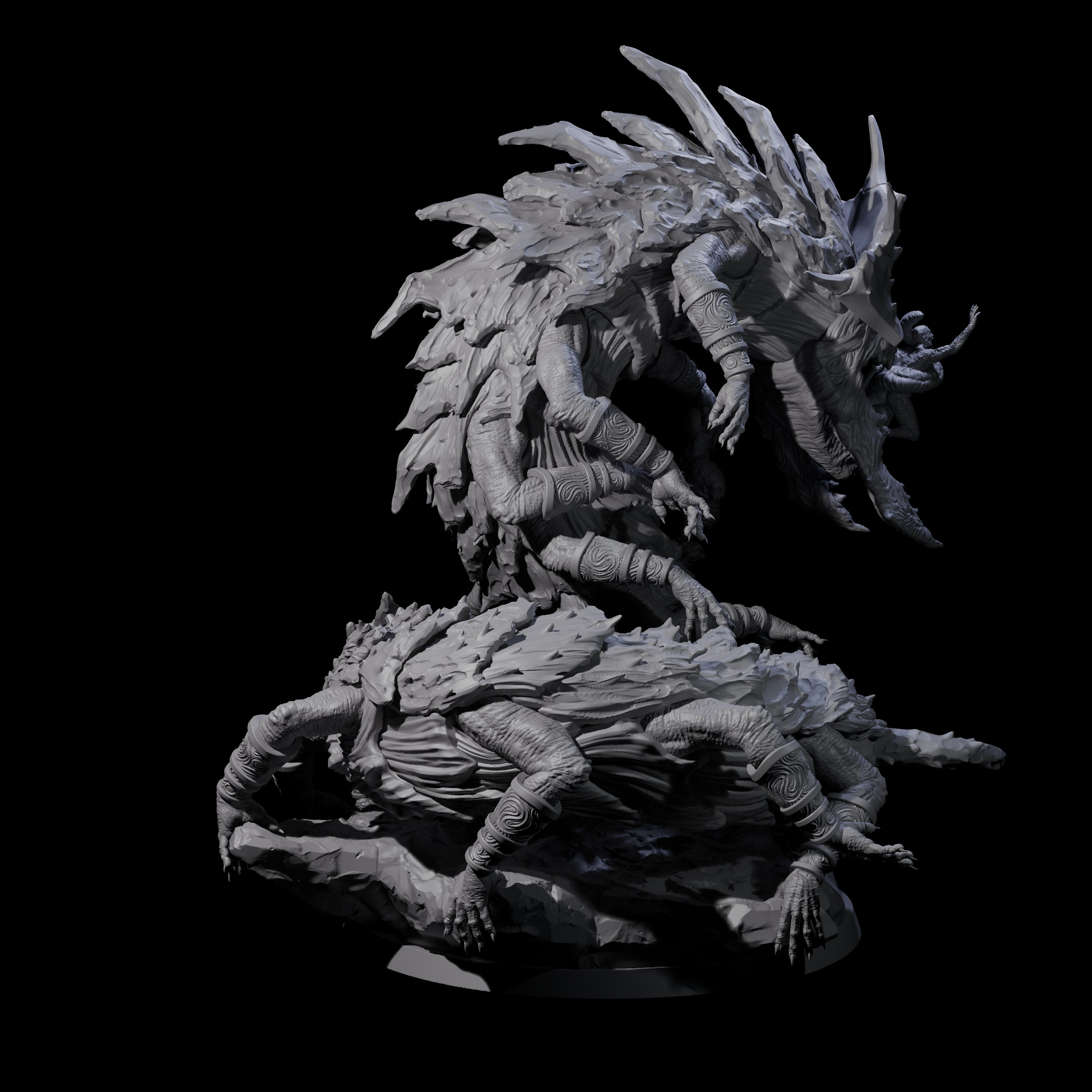 Domineering Spawn of Rovagug Miniature for Dungeons and Dragons, Pathfinder or other TTRPGs