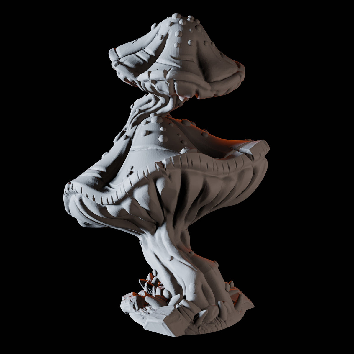 Double Mushroom Miniature for Dungeons and Dragons, Pathfinder or other TTRPGs