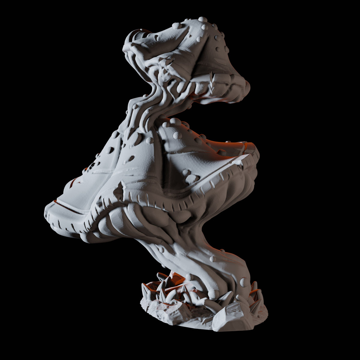 Double Mushroom Miniature for Dungeons and Dragons, Pathfinder or other TTRPGs