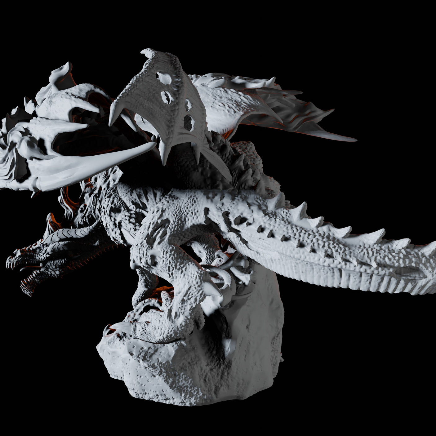 Dracolich Miniature for Dungeons and Dragons, Pathfinder or other TTRPGs