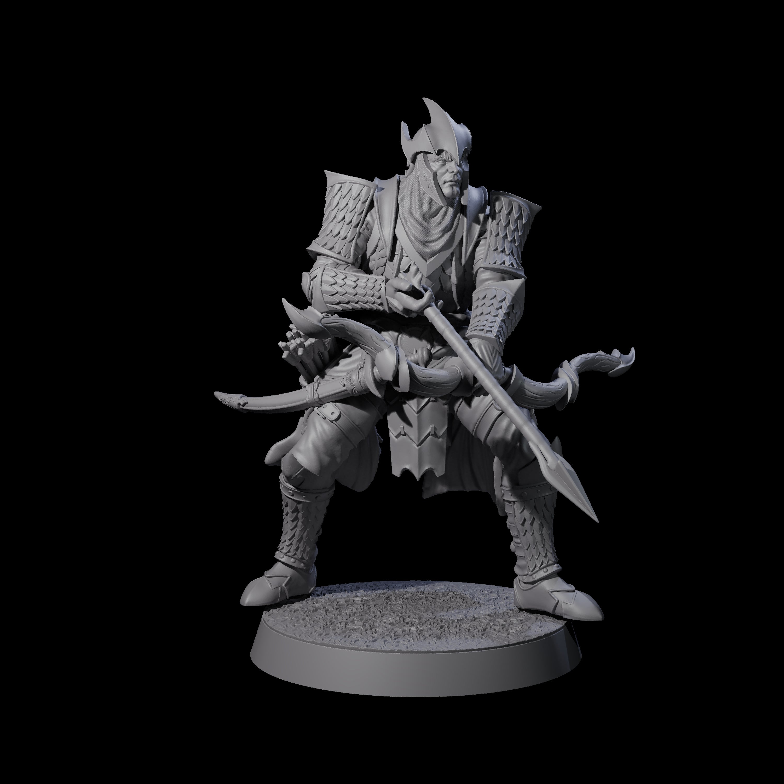 Dragon Archer A Miniature for Dungeons and Dragons, Pathfinder or other TTRPGs
