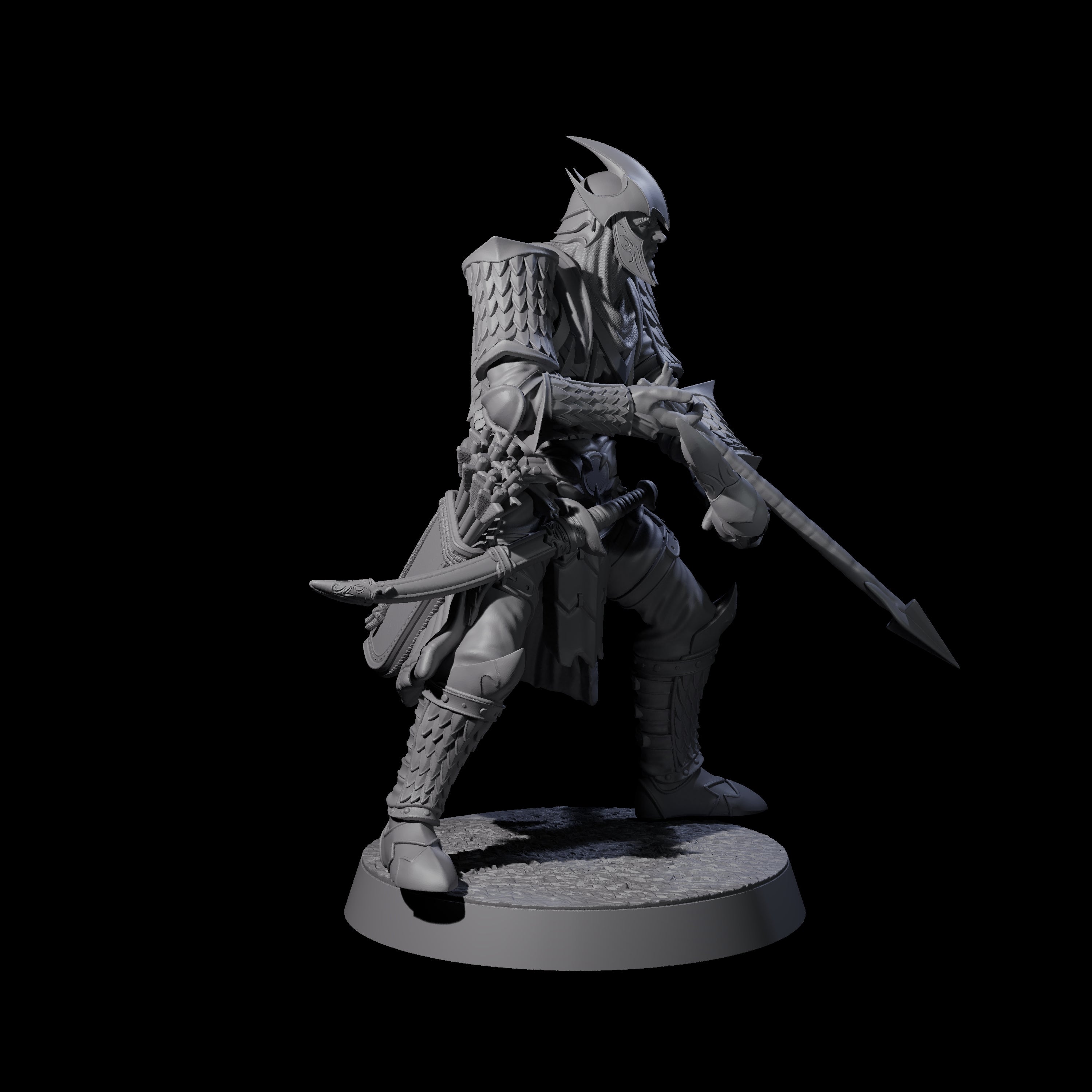 Dragon Archer A Miniature for Dungeons and Dragons, Pathfinder or other TTRPGs