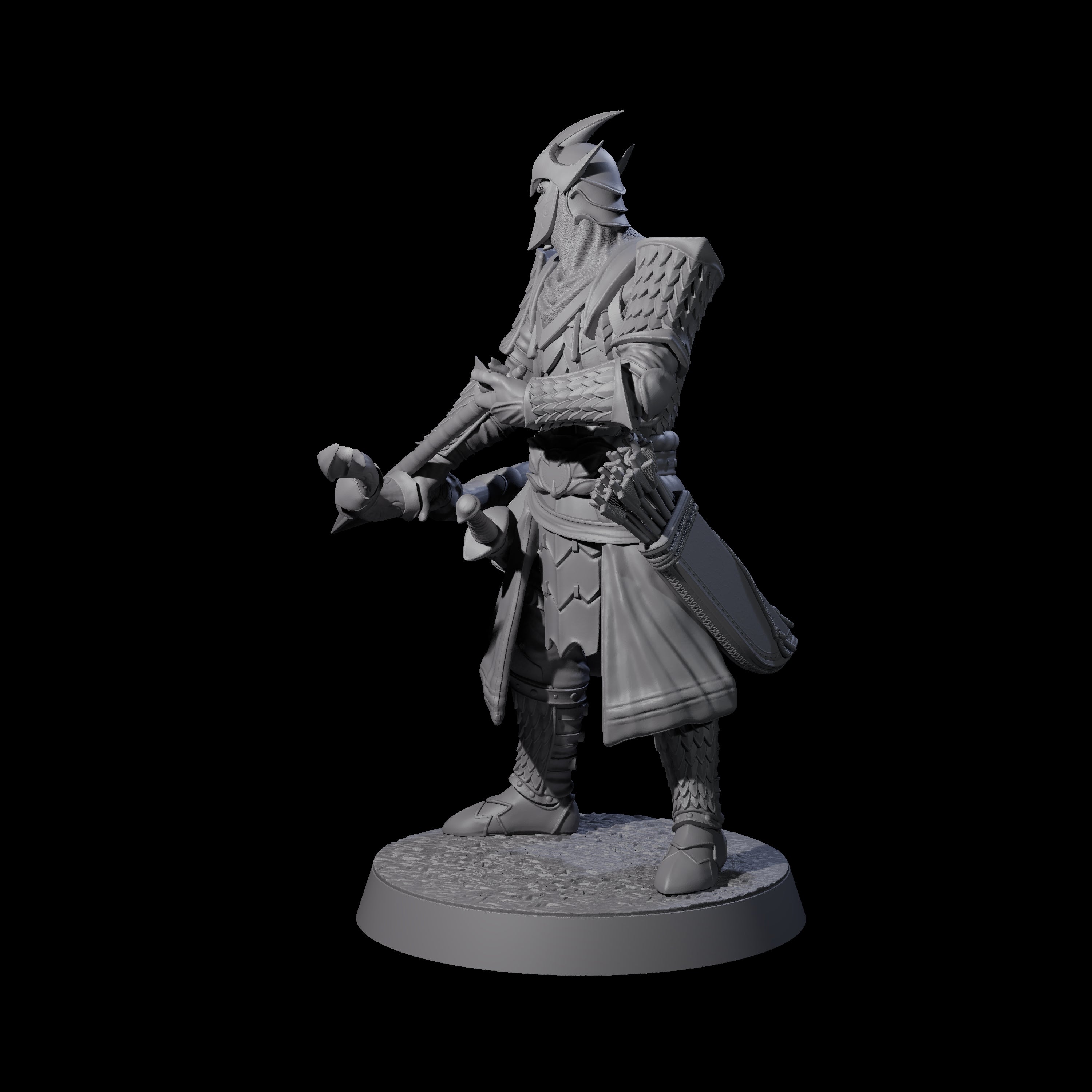 Dragon Archer B Miniature for Dungeons and Dragons, Pathfinder or other TTRPGs