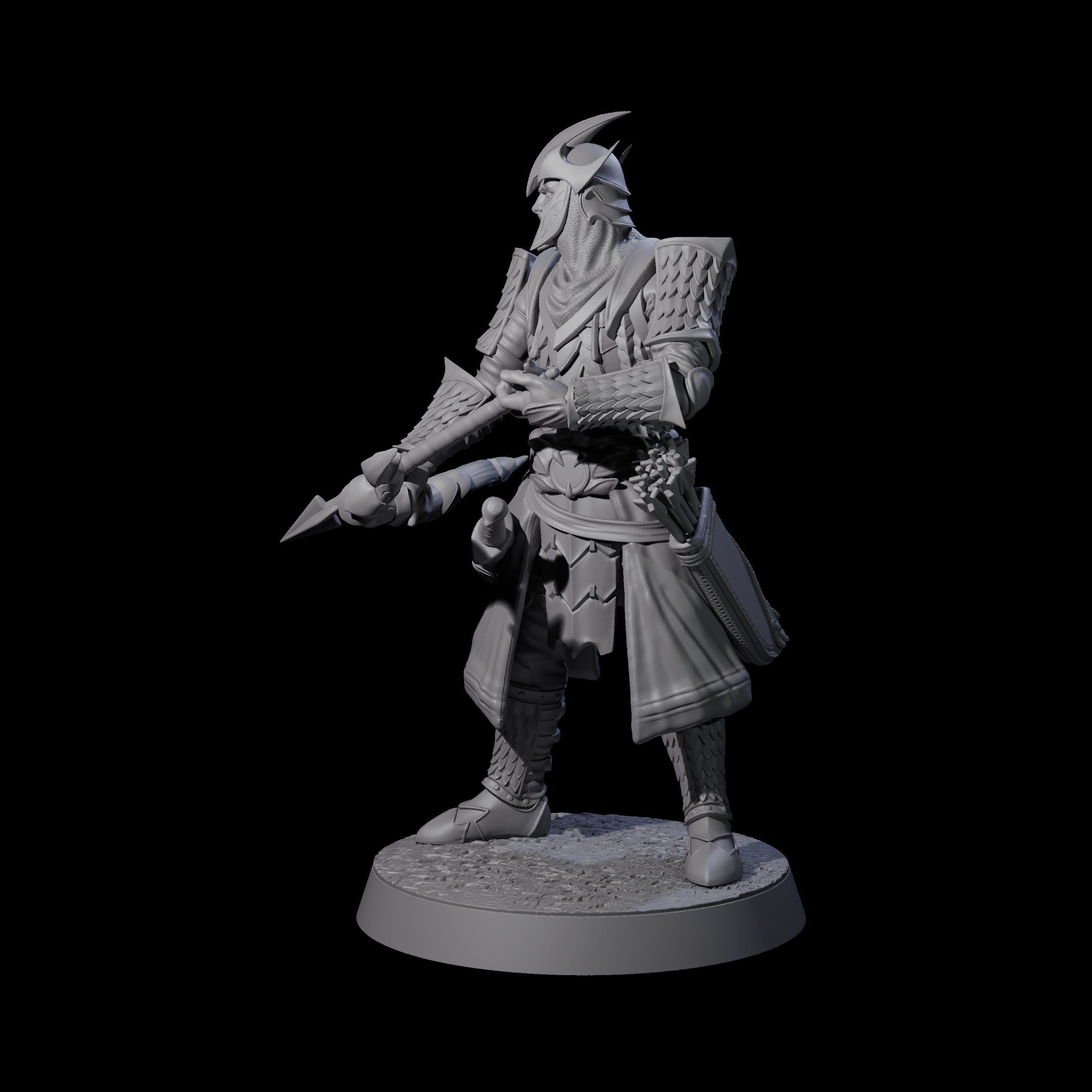 Dragon Archer B Miniature for Dungeons and Dragons, Pathfinder or other TTRPGs